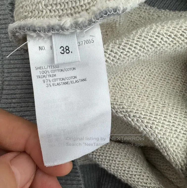 Thom Browne Thom Browne Gray knit patchwork gray four stripes hoodie Size US S / EU 44-46 / 1 - 3 Thumbnail