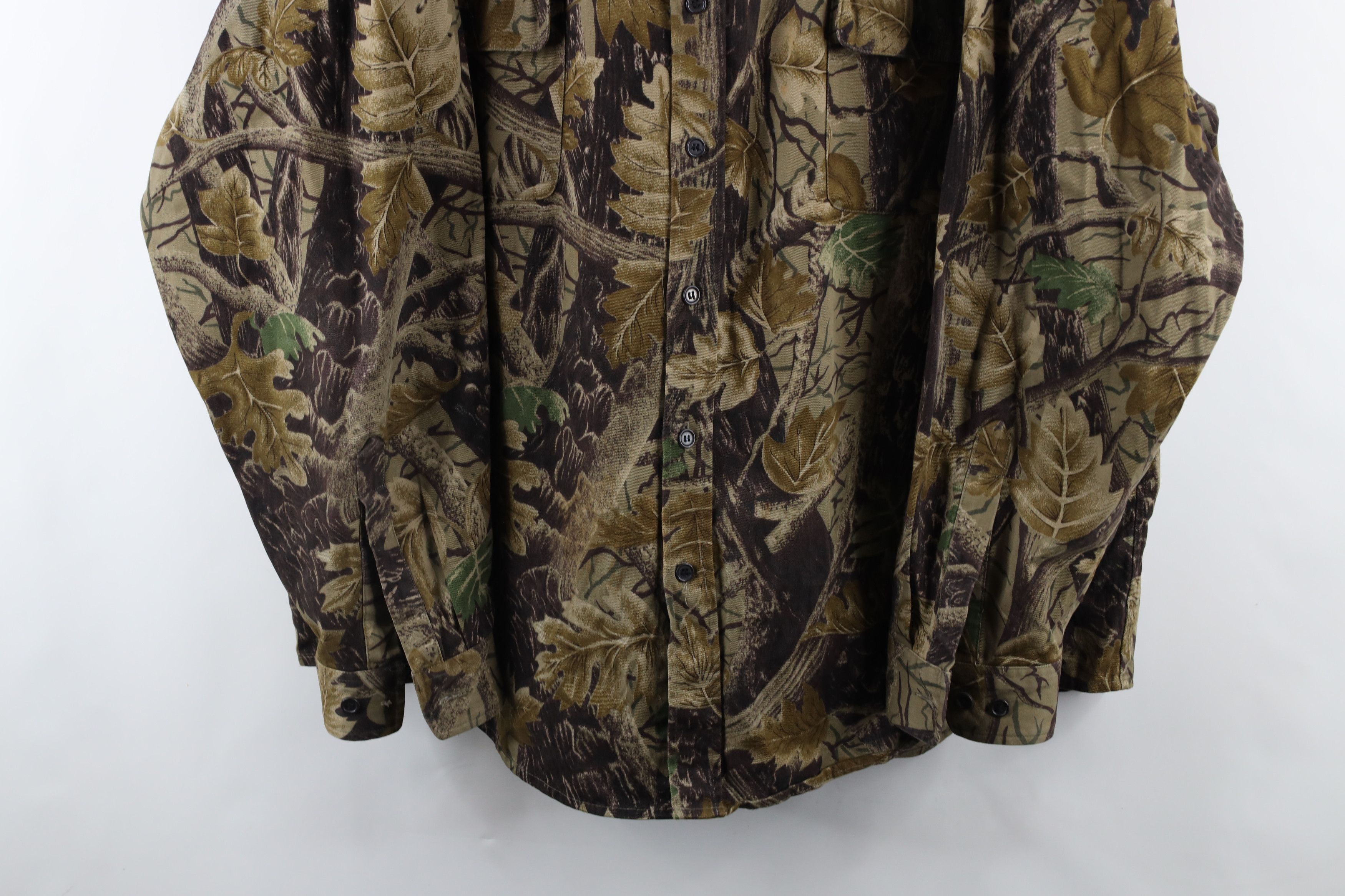Vintage Vintage 90s Streetwear Heavyweight Camouflage Button Shirt Size US XXL / EU 58 / 5 - 3 Thumbnail