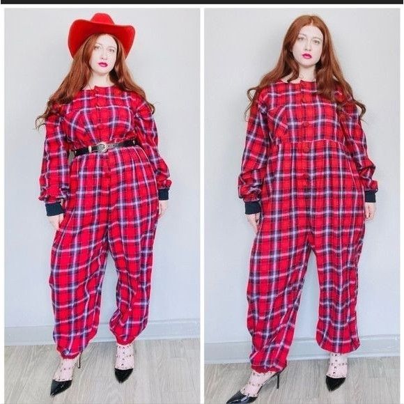 Vintage Ashley Taylor Country Vintage 90's Red Plaid Long Slv Sz. S Size 34" / US 12 / IT 48 - 11 Thumbnail