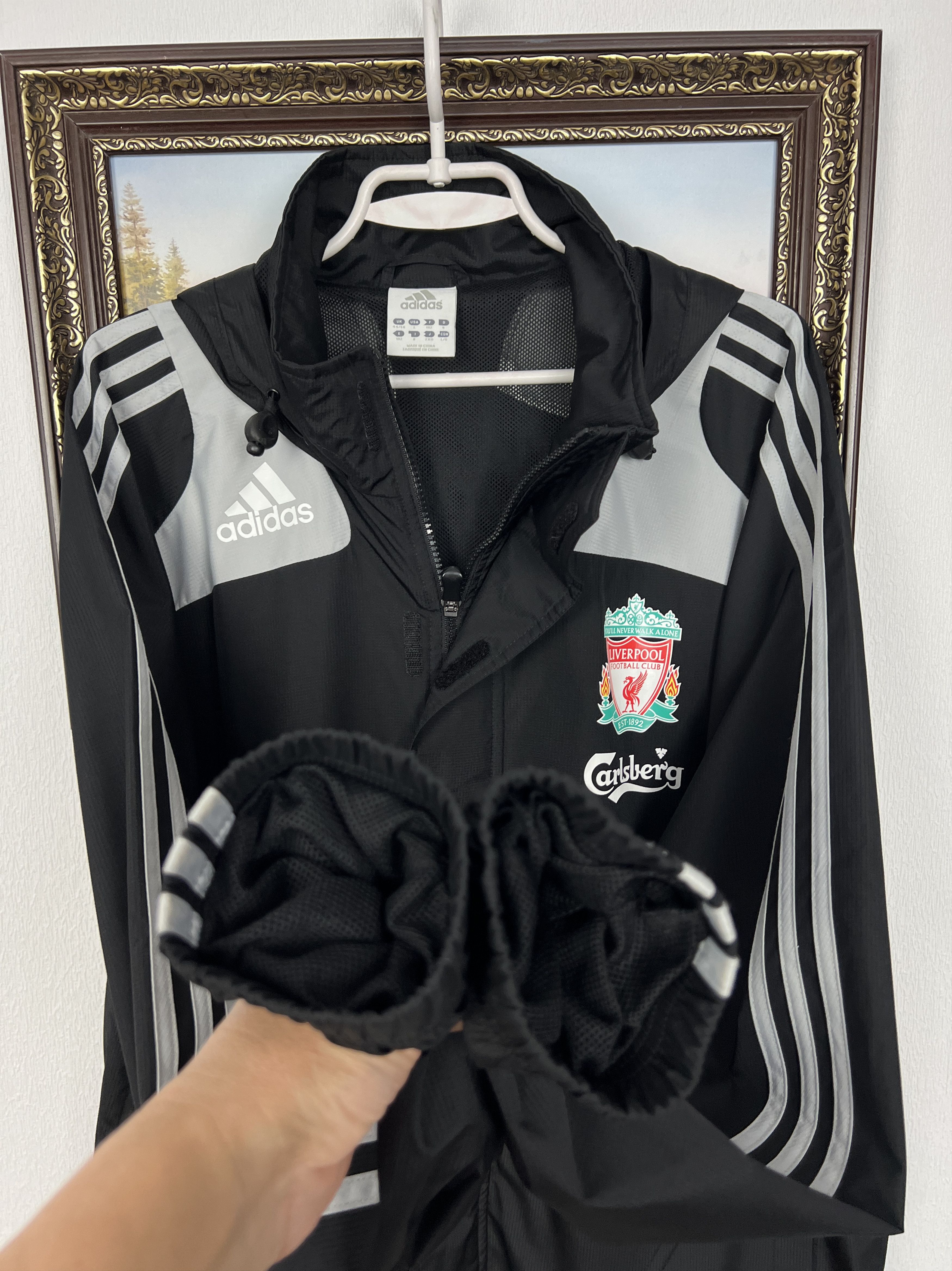 Adidas Vintage Adidas Liverpool Football Jacket Soccer Windbreaker Size US XL / EU 56 / 4 - 9 Thumbnail
