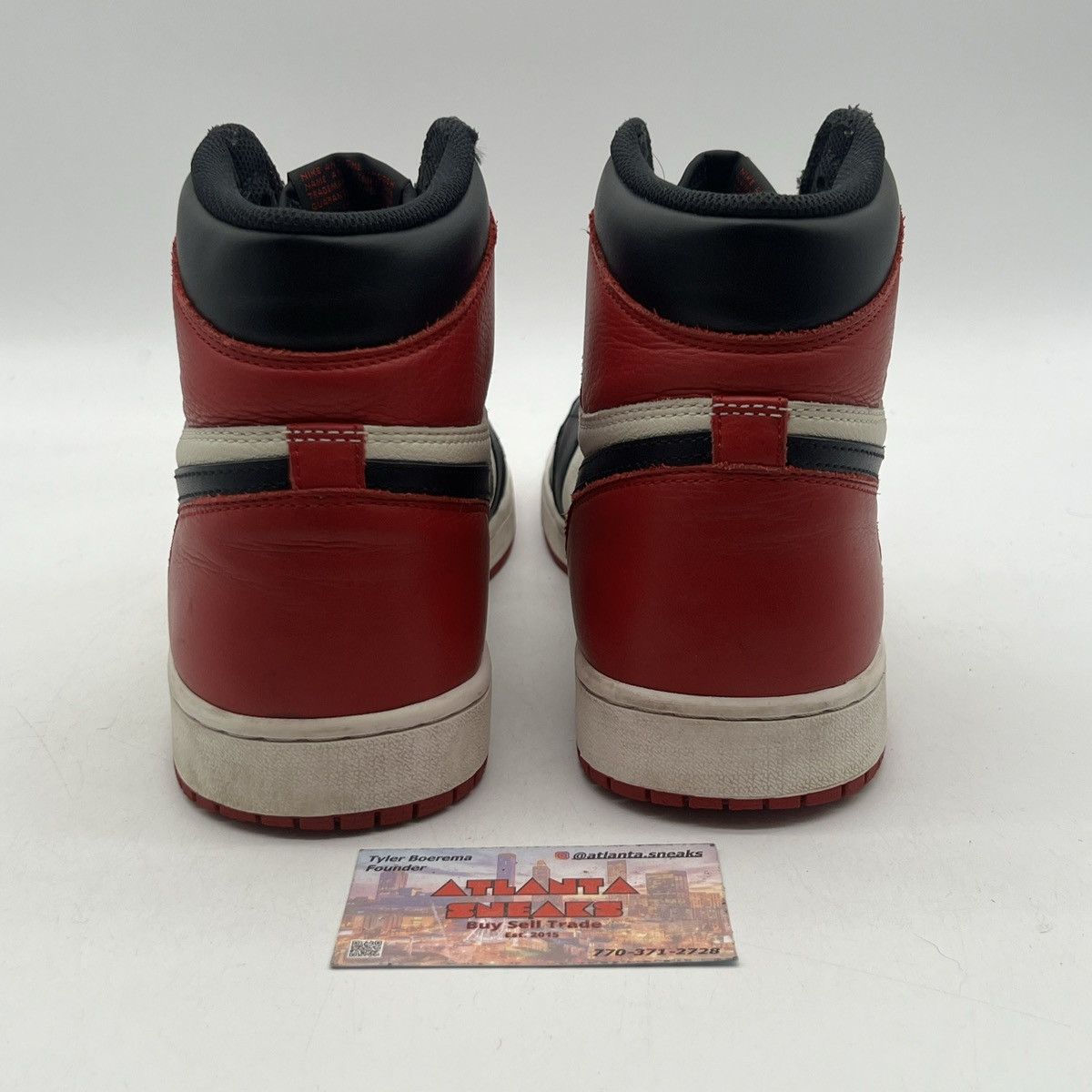 Nike Air Jordan 1 high bred toe Size US 13 / EU 46 - 3 Thumbnail
