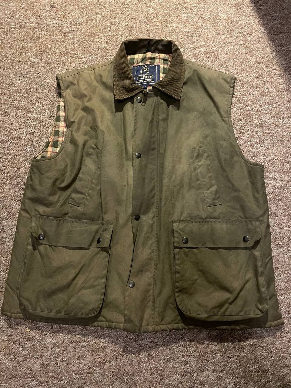 Vintage PG Field Waxed Cotton Gilet (XL) – Brand New Size US XL / EU 56 / 4 - 1 Thumbnail
