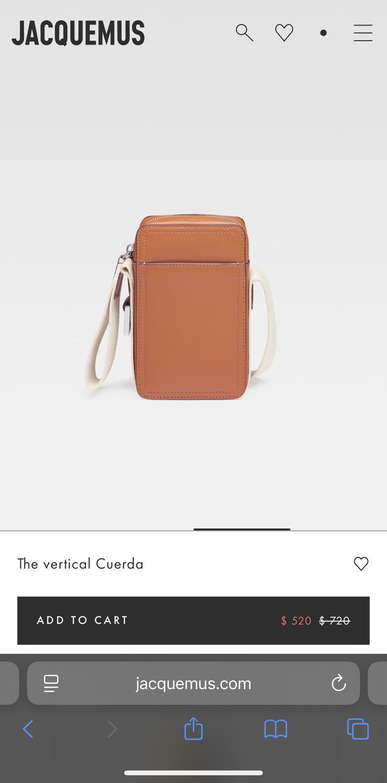 Jacquemus The Vertical Cuerda Bag Size ONE SIZE - 13 Thumbnail