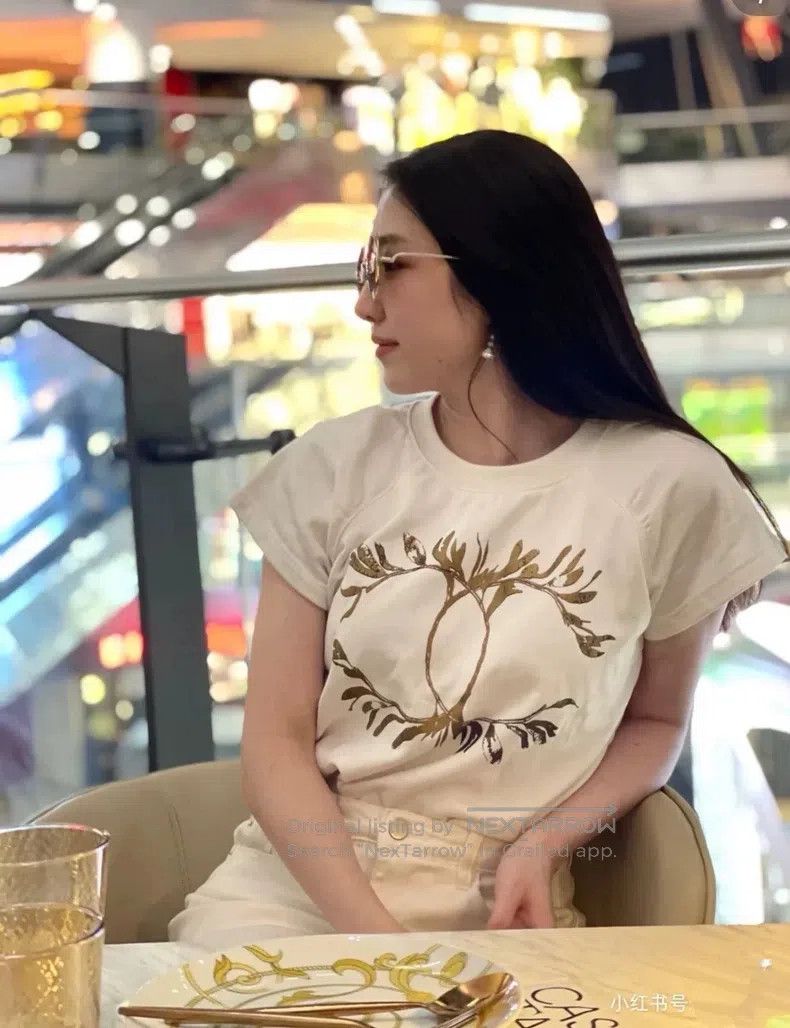 Chanel Chanel Greek Laurel Double C Short-sleeved T-shirt Size XS / US 0-2 / IT 36-38 - 2 Thumbnail