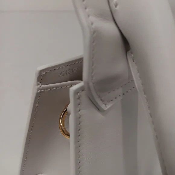 Jacquemus Jacquemus Le Chiquito Moyen Top-Handle Leather Bag - White Size ONE SIZE - 11 Thumbnail