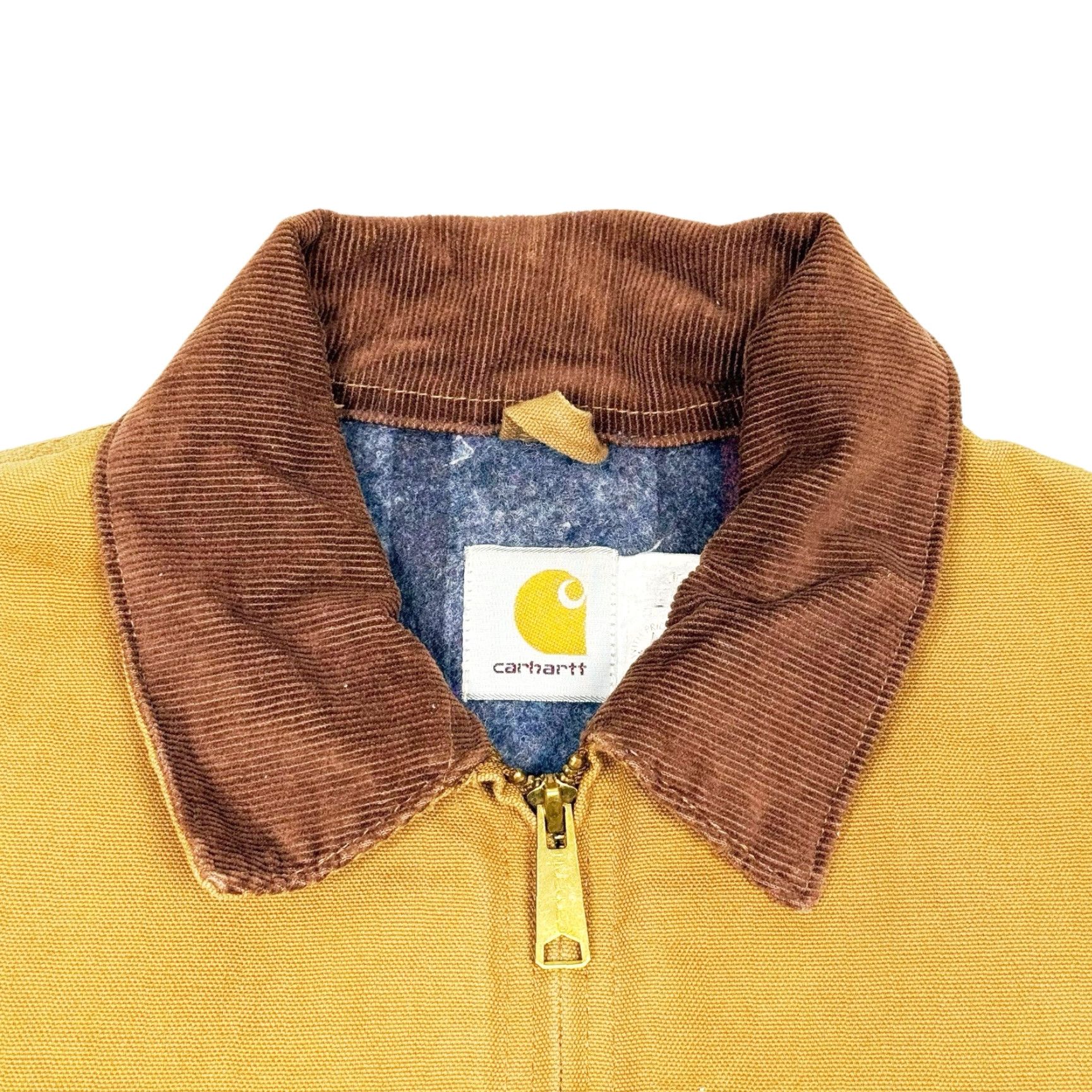 Carhartt VINTAGE Carhartt Detroit J01 Jacket Brown Blanket Lined Size 50 Tall USA Workwear Jacket Mens Regular Long Zip Size US M / EU 48-50 / 2 - 6 Thumbnail