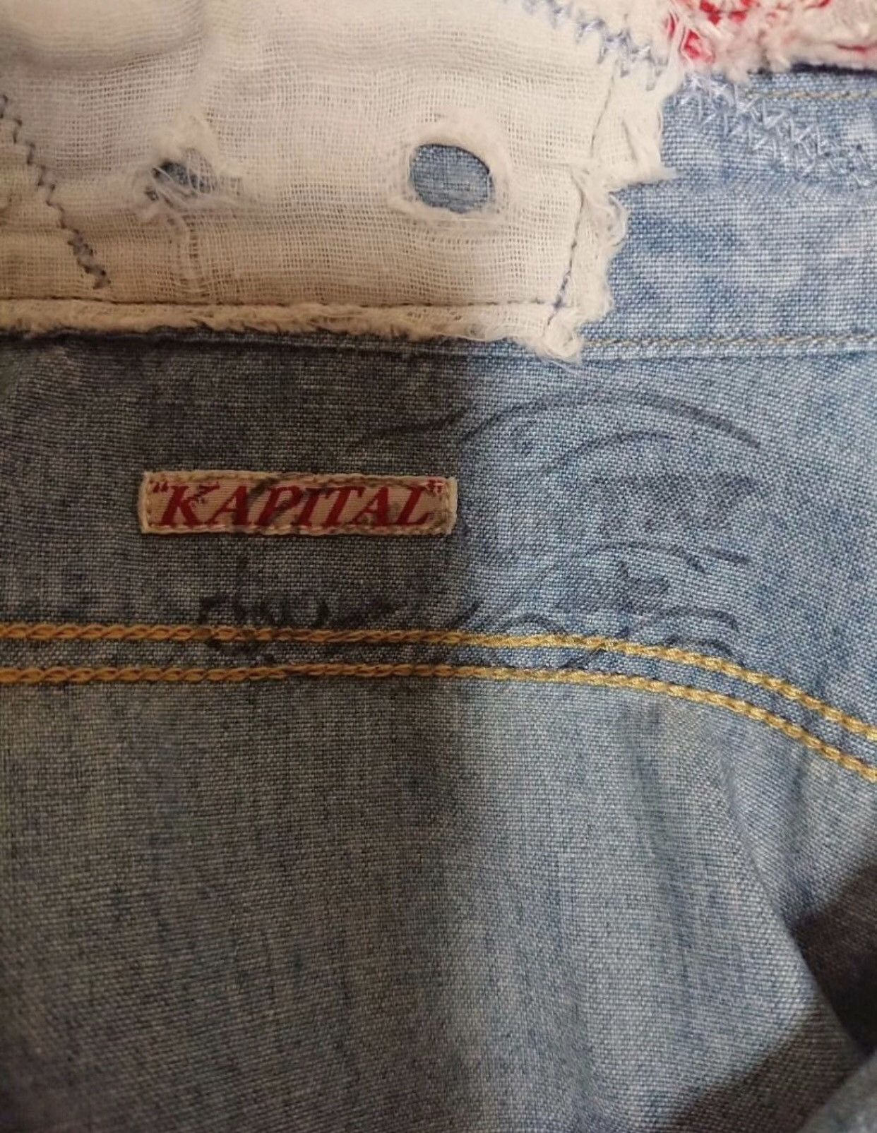 Kapital KAPITAL KOUNTRY Blue dye Embroidered Shirt Windcoat Coat Size US S / EU 44-46 / 1 - 5 Thumbnail