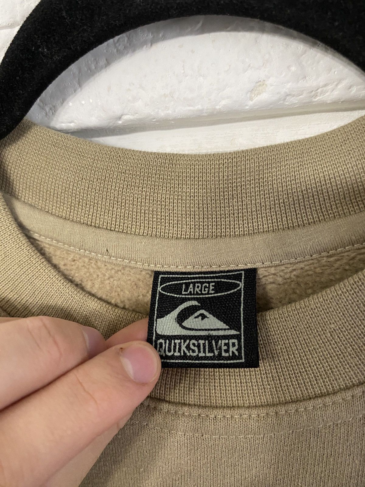 Quiksilver × Vintage Vintage 90s Quiksilver Sweatshirt Center Embroidered Logo Size US L / EU 52-54 / 3 - 3 Thumbnail