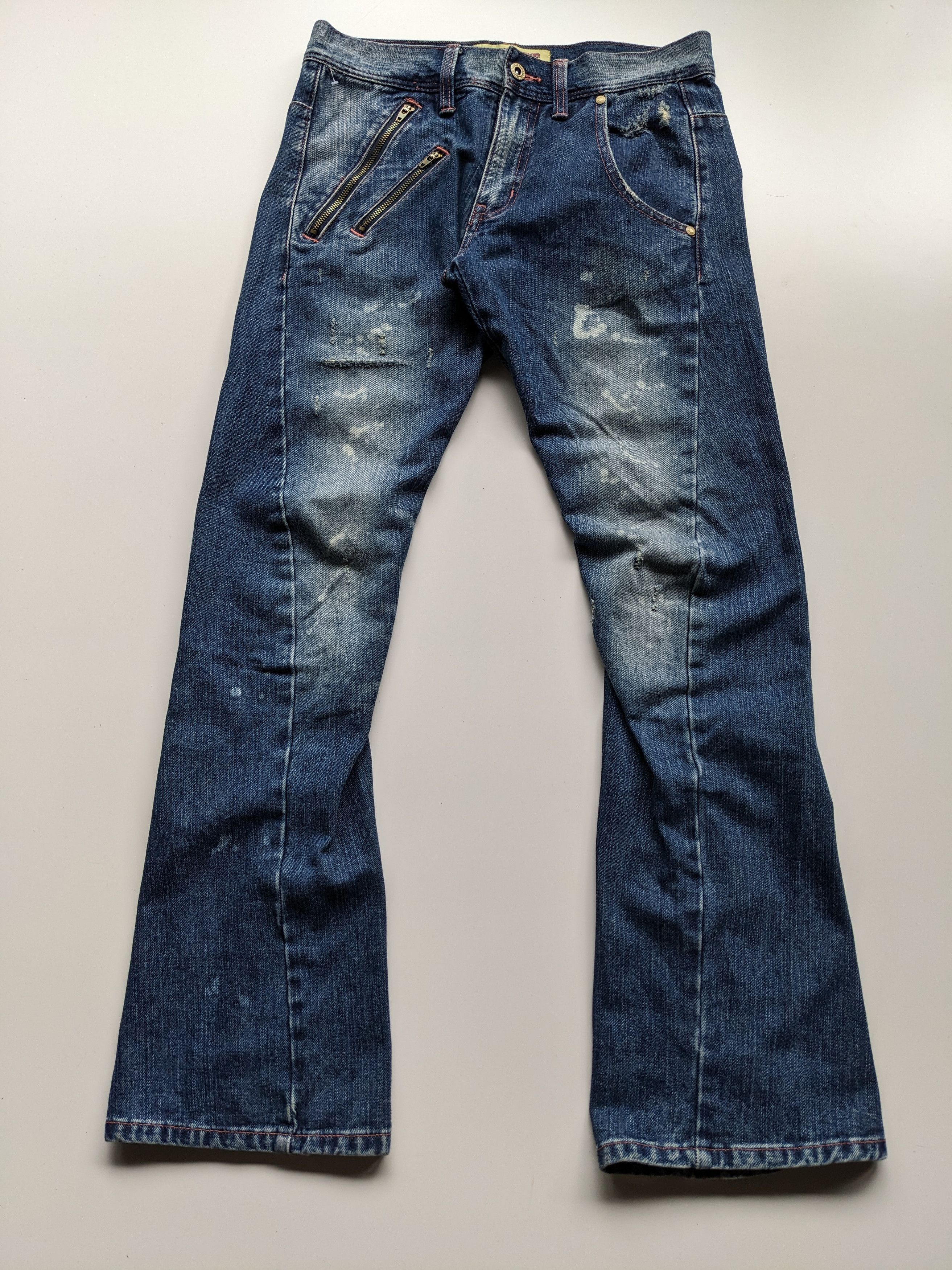 Japanese Brand Livertine Tokyo Underground flare punk jeans Size US 32 / EU 48 - 1 Thumbnail
