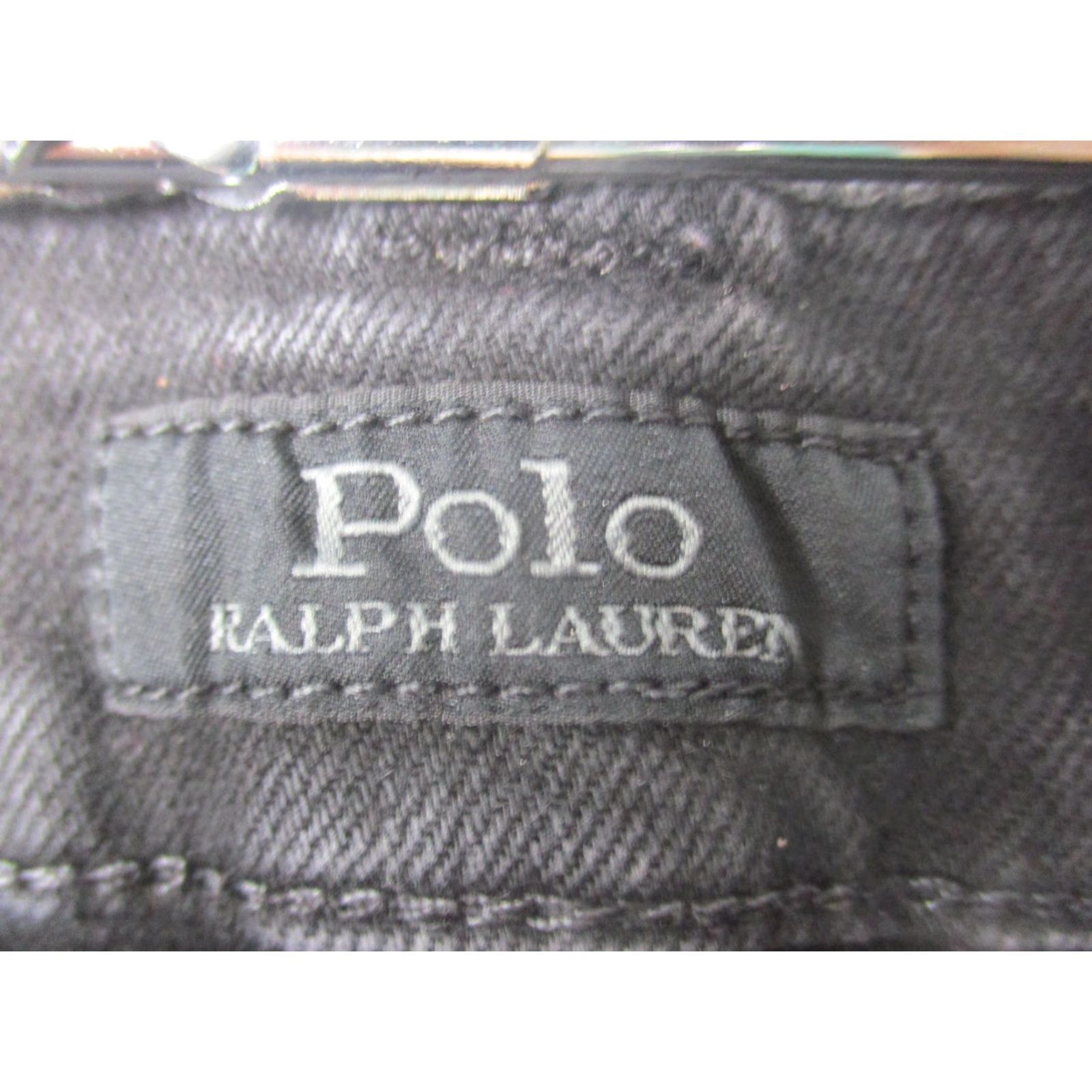 Polo Ralph Lauren Polo Ralph Lauren Jeans Mens 40x32 Black Classic Fit Stretch Denim 710716228 Size US L / EU 52-54 / 3 - 7 Thumbnail