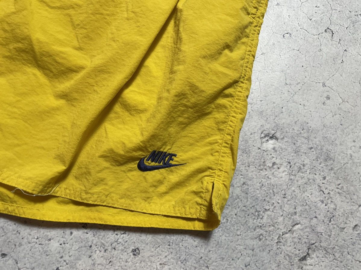 Nike × Vintage Vintage 90s Nike Nylon Shorts Big Swoosh Drill Retro Y2K Size US 36 / EU 52 - 3 Thumbnail