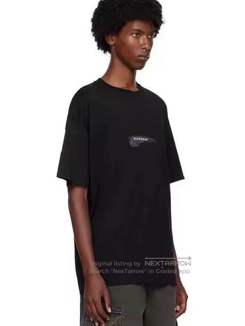 Givenchy Givenchy Black Wing Short Sleeve T-Shirt Size US M / EU 48-50 / 2 - 1 Thumbnail