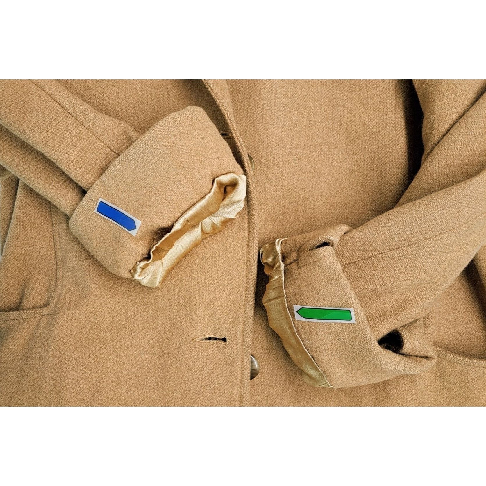 Wilson Vintage Gino Rossi For Wilson Camel Hair Coat Women Size 12 Size XL / US 12-14 / IT 48-50 - 13 Thumbnail