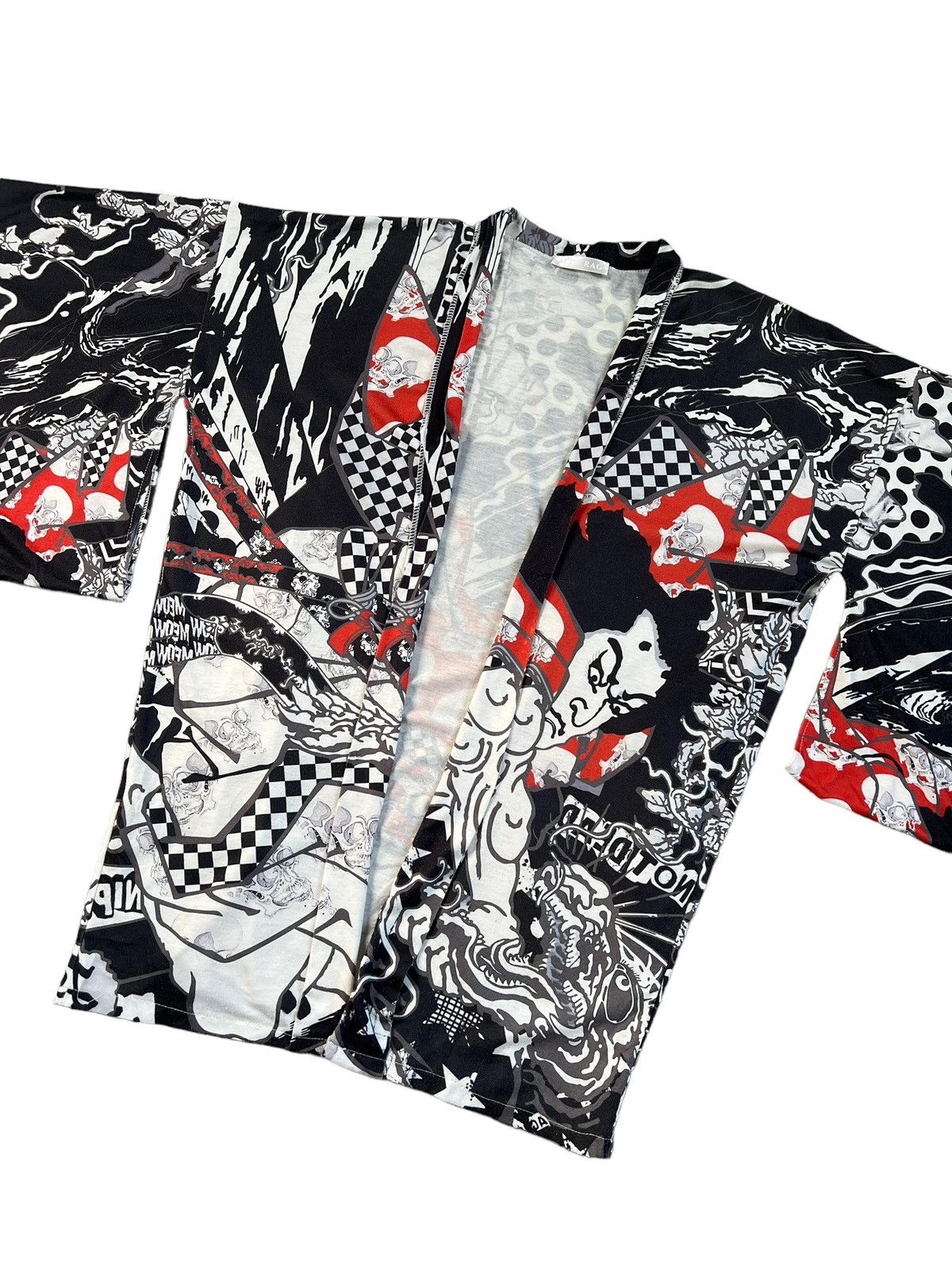 Japanese Brand ACDC RAG 🇯🇵 Harajuku Skulls Punk Kimono Size US M / EU 48-50 / 2 - 4 Thumbnail