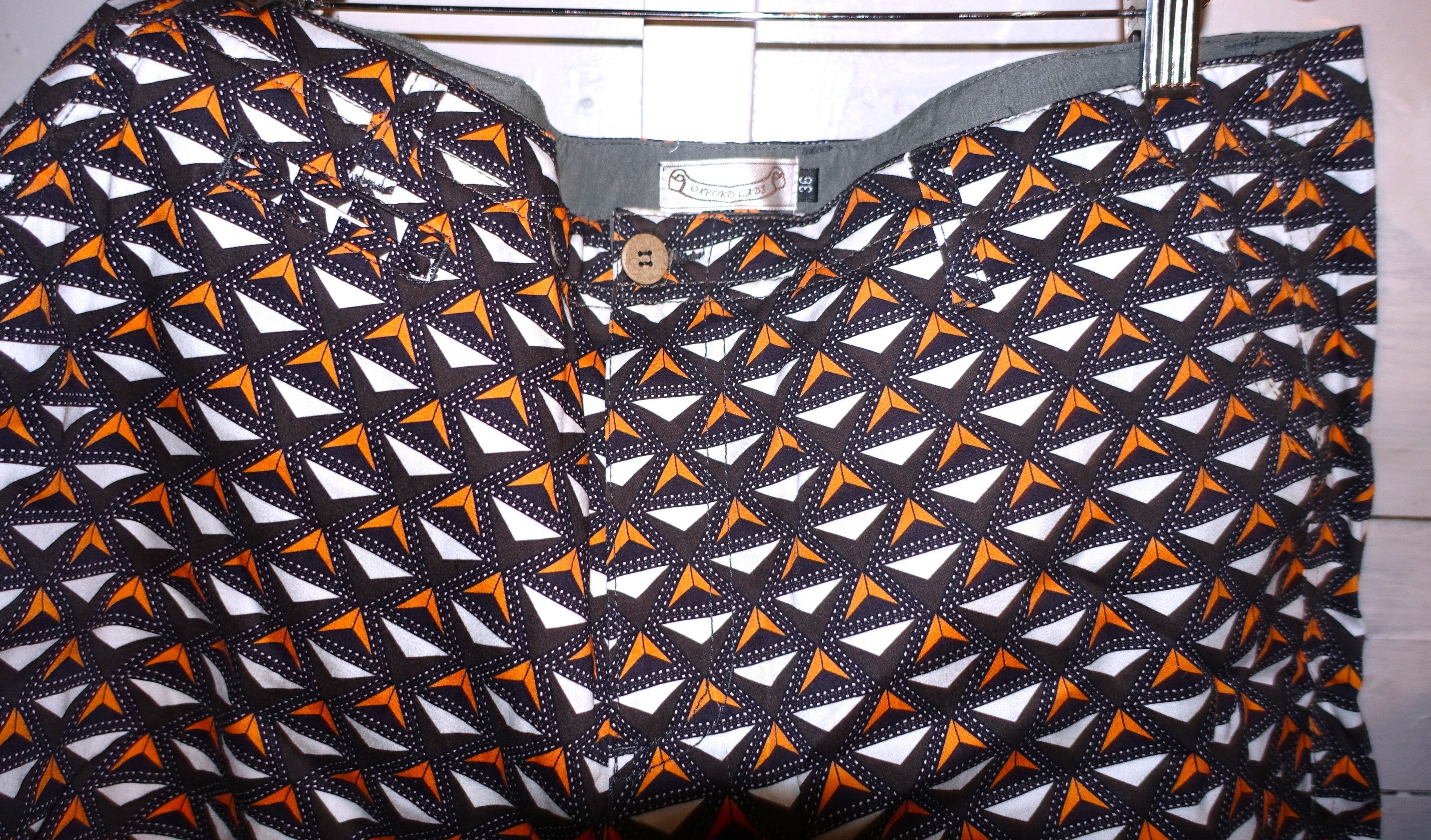 Other Oxford Lads Orange Black Shorts 36 Size US 36 / EU 52 - 2 Thumbnail