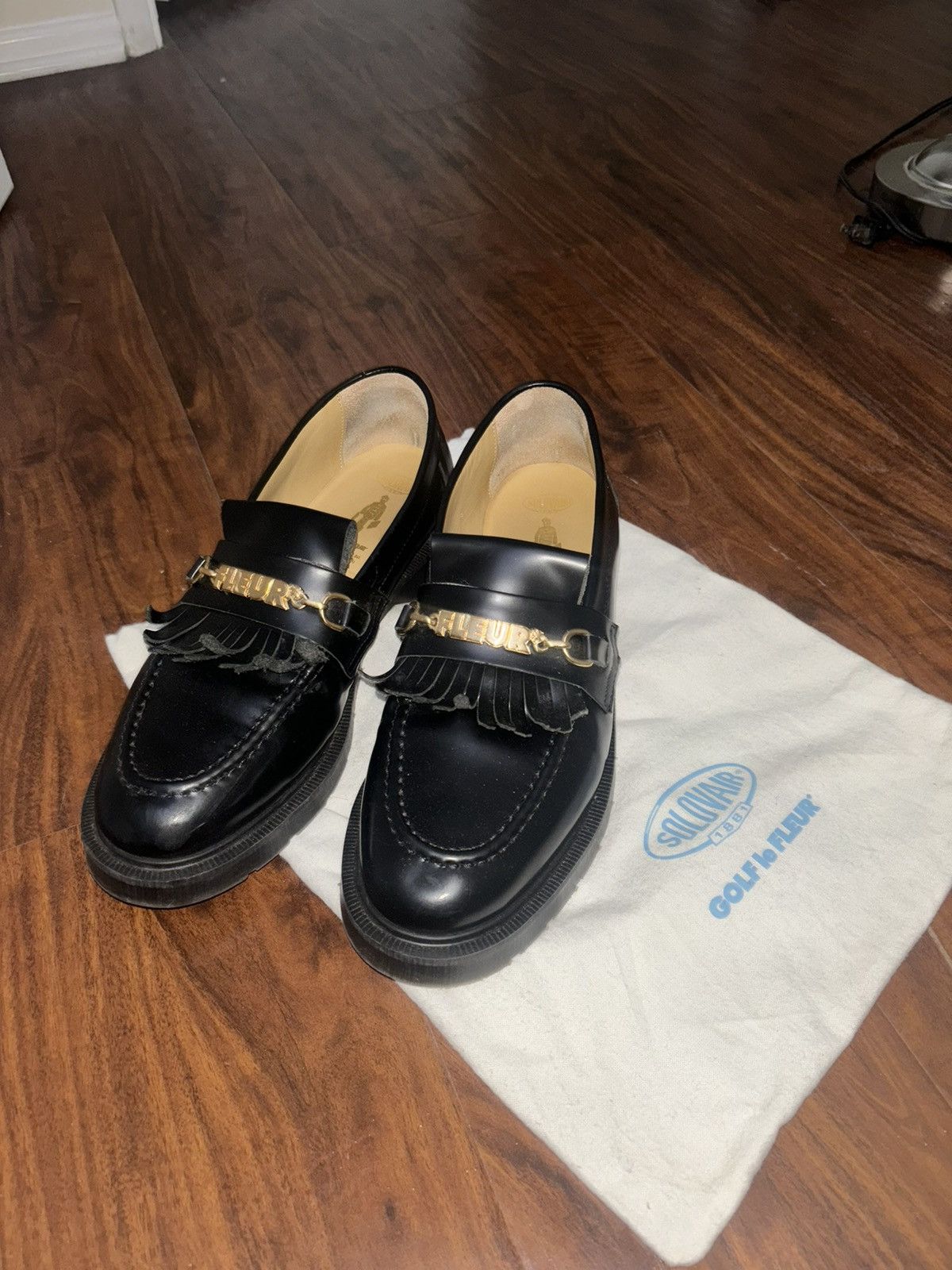 Solovair Solovair Le Fleur Chain Loafers Grailed