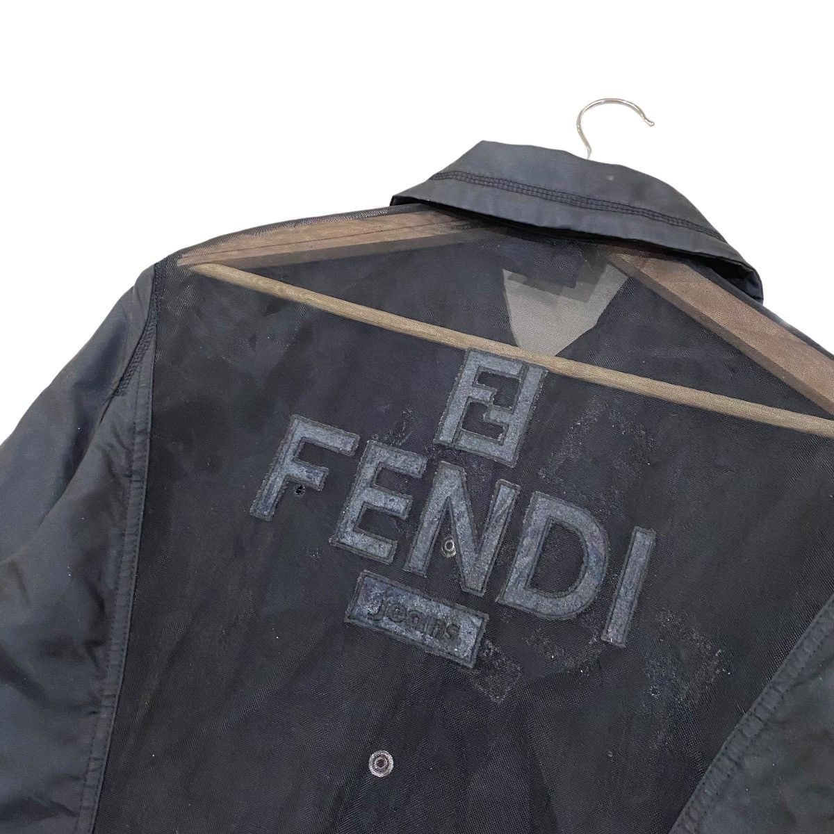 Fendi HEAT🔥FENDI JEANS MESH BACK SNAP FRONT SWINGER JACKET Size US S / EU 44-46 / 1 - 16 Thumbnail