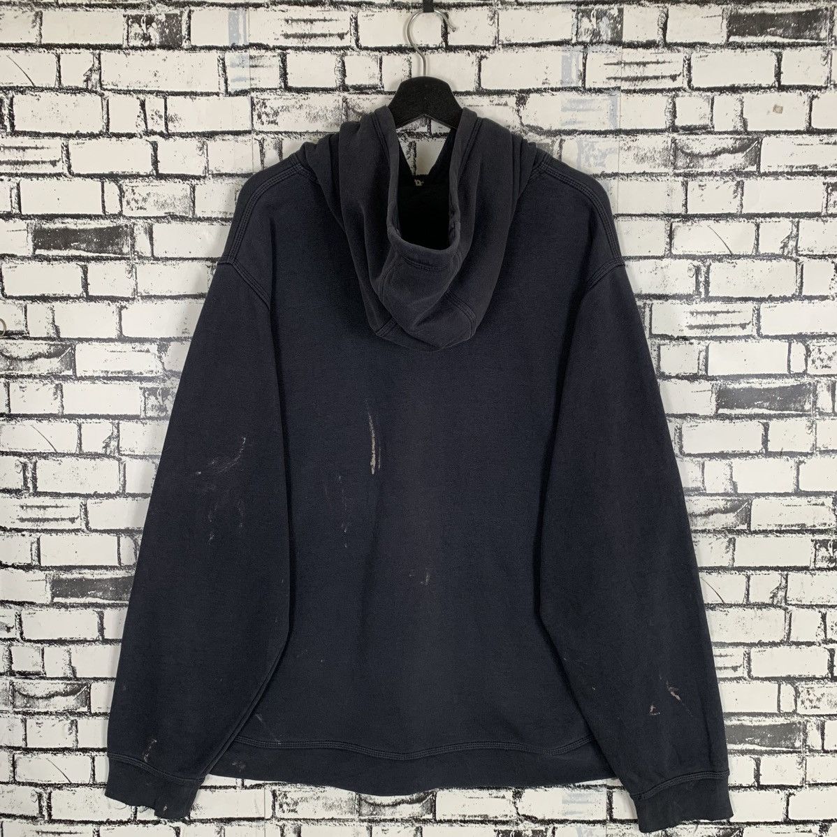 Designer × Nike × Vintage Nike Hoodie Trashed Hoodie Size US XXL / EU 58 / 5 - 8 Thumbnail