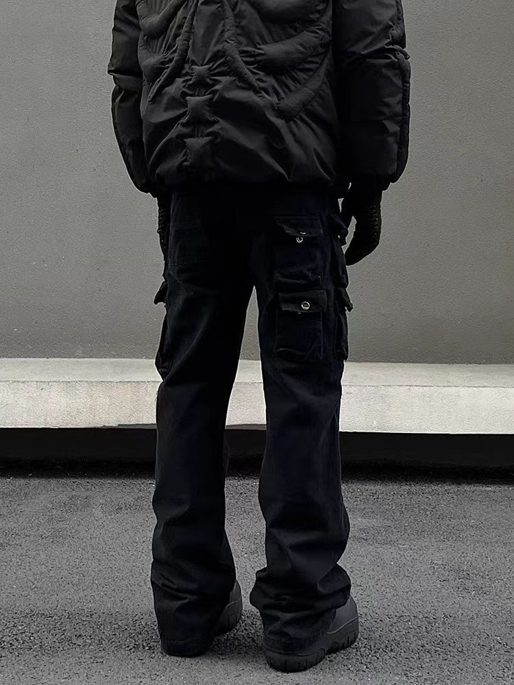 Japanese Brand × Jean Street Retro Heavyweight Multi-Pocket Cargo Jeans Size US 33 - 3 Thumbnail