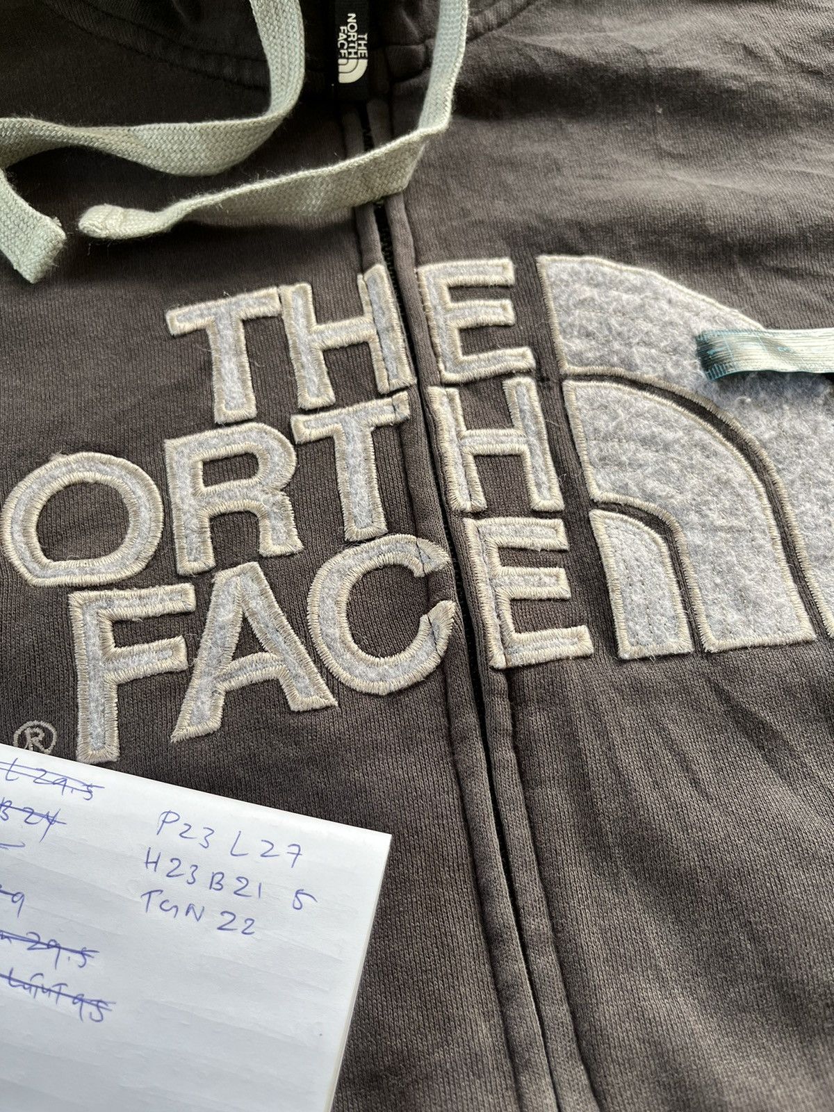 Japanese Brand × The North Face The North Face Big Logo Zipper Hoodie Distressed Size US L / EU 52-54 / 3 - 5 Thumbnail