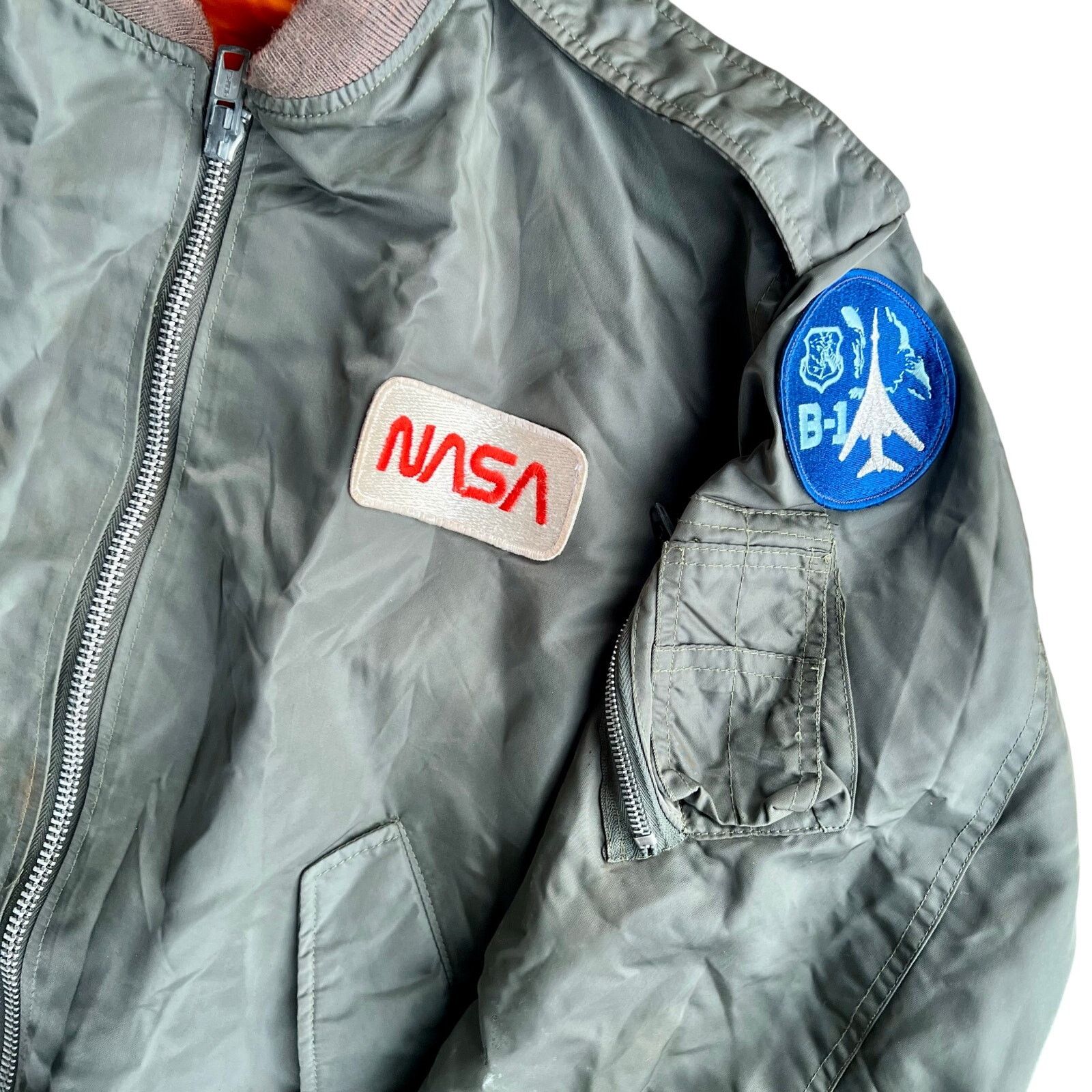 Other Vintage 80's NASA Space Camp Flight Green Jacket Large 21x28 Size US L / EU 52-54 / 3 - 3 Thumbnail