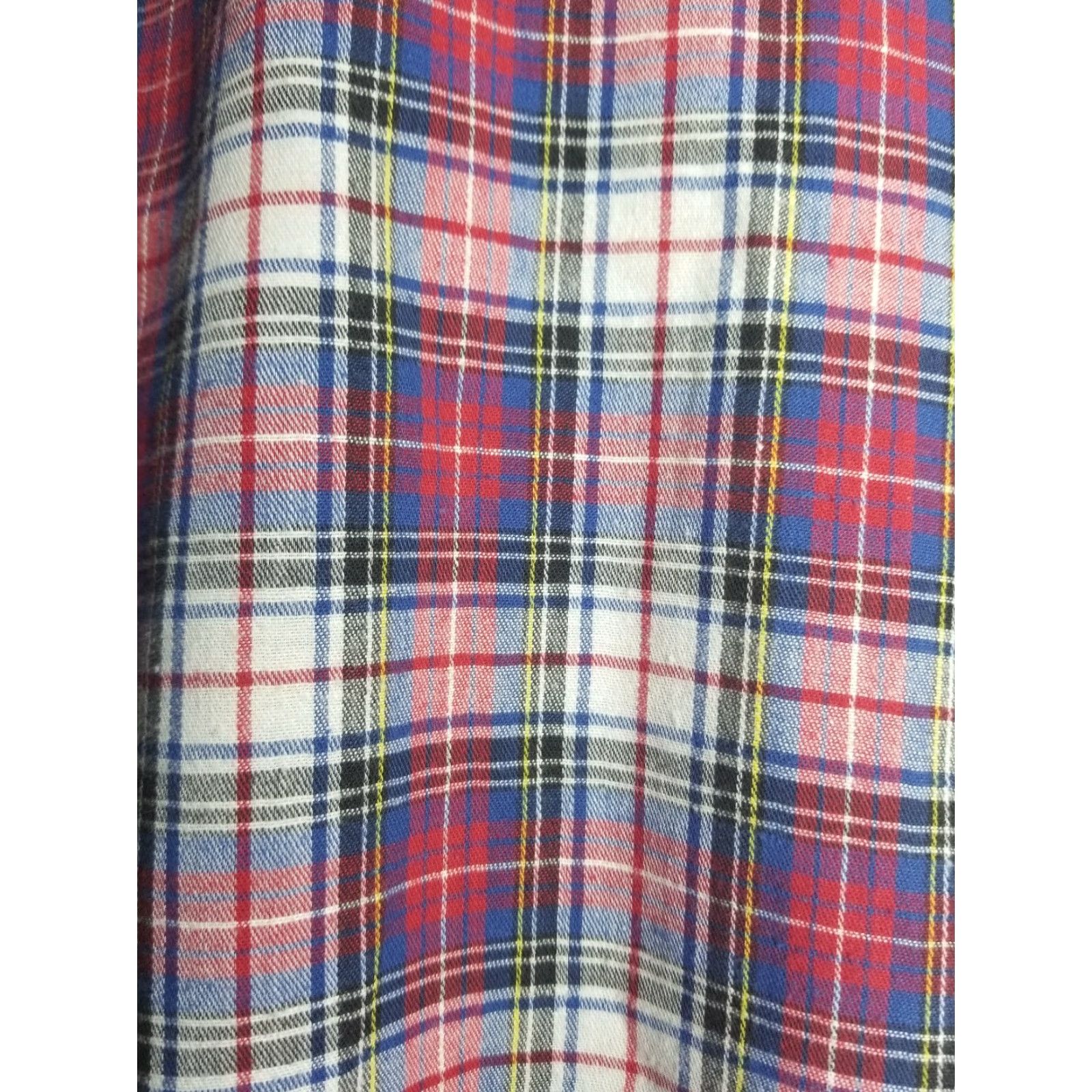 Levi's VINTAGE Levi's Flannel Button-Down Shirt Adult Medium Red Plaid 80s USA Mens 20 Size US XXL / EU 58 / 5 - 5 Thumbnail