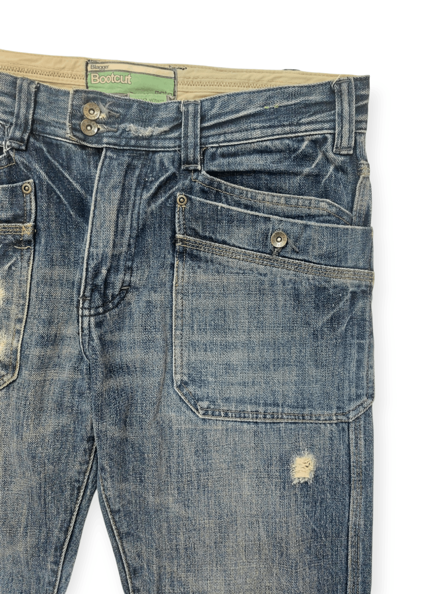 Designer Flare Big Pocket Baggy Denim Size US 30 / EU 46 - 8 Thumbnail