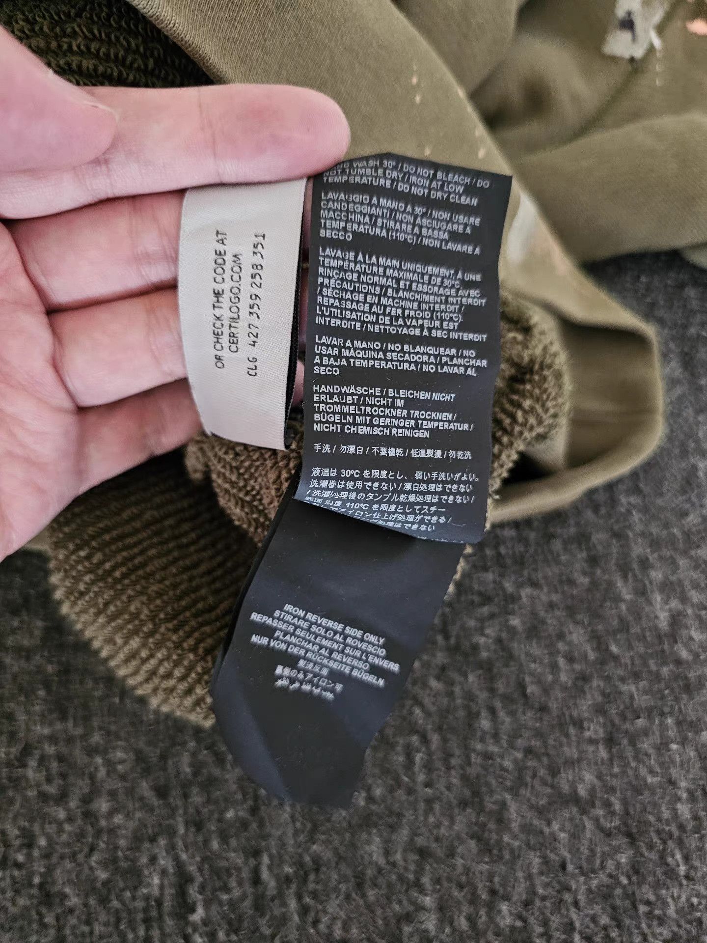 Palm Angels Palm Angels Olive Green Hoodie Size US S / EU 44-46 / 1 - 2 Thumbnail
