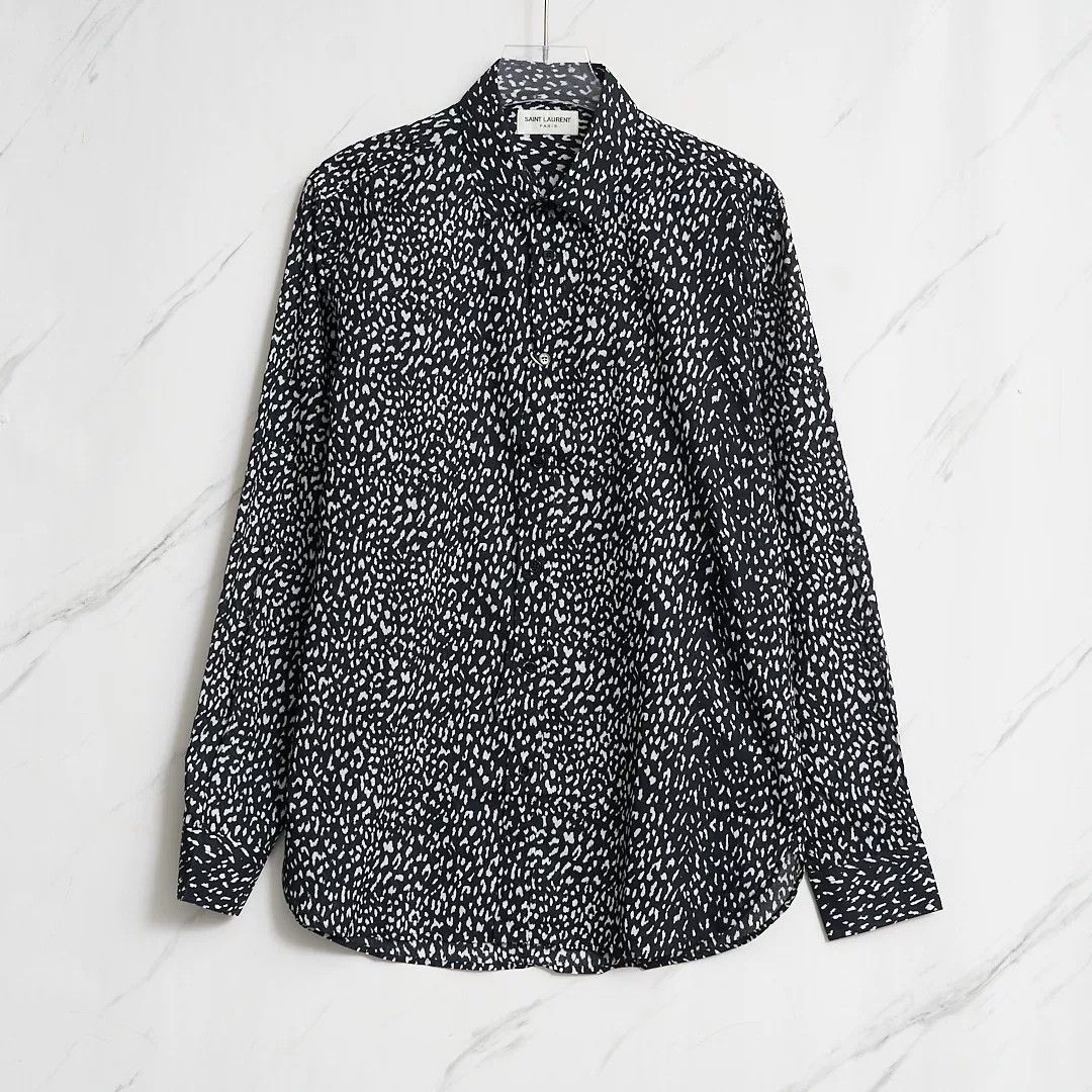 Saint Laurent Paris Saint Laurent Men's Polka Dot Shirt Size US XS / EU 42 / 0 - 1 Thumbnail