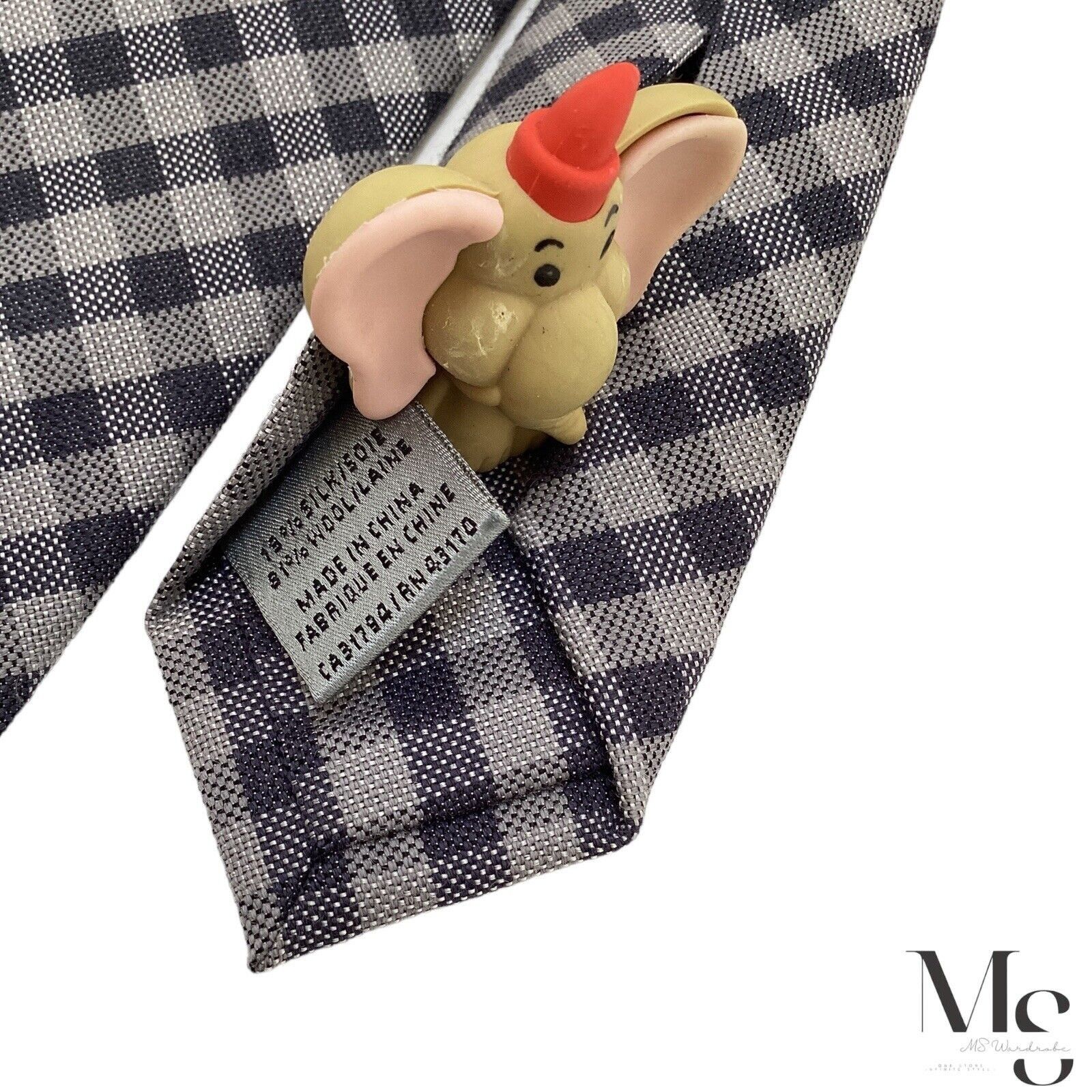 Jones New York JONES NEW YORK 7Fold Gray Plaids & Cheks Wool Blend Tie Size ONE SIZE - 7 Thumbnail