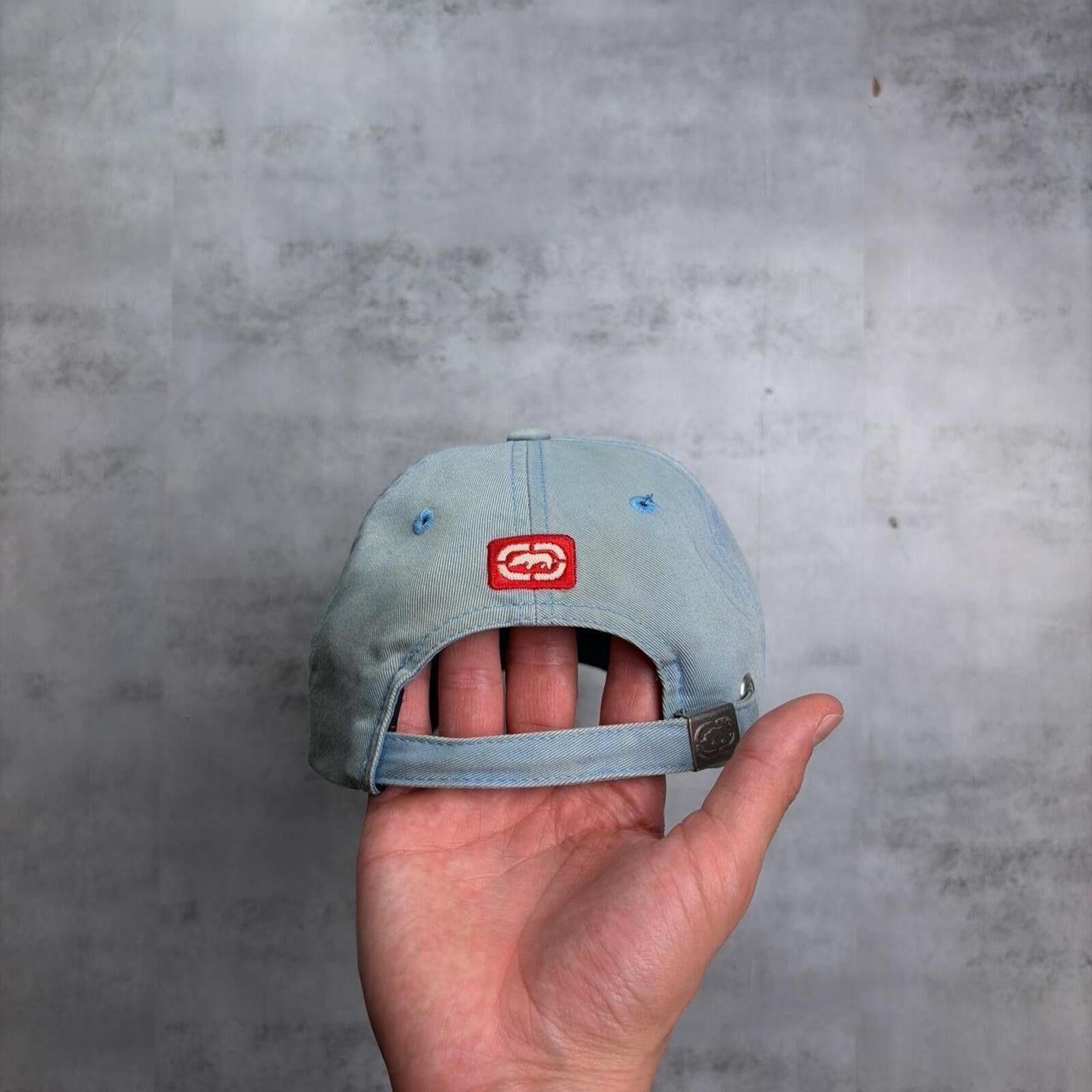 Ecko Unltd. Y2K Light Blue Ecko Unltd Grunge Skater Baseball Hat Size ONE SIZE - 5 Thumbnail