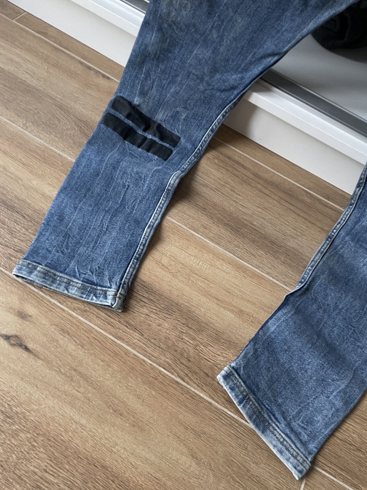 If Six Was Nine Distressed Ripped Skinny Slim Faded Washed Denim Jeans Drip Size US 30 / EU 46 - 8 Thumbnail