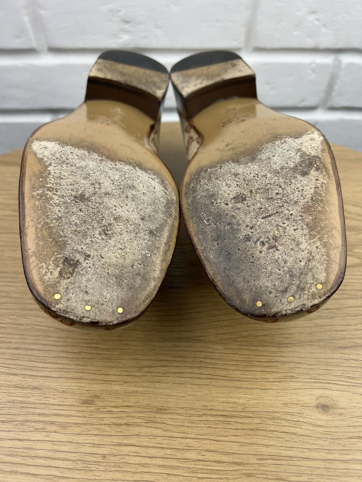 Gucci GUCCI Loafers Leather Shoes HORSEBIT Buckle GG Monogram Web Size US 9 / EU 42 - 15 Thumbnail