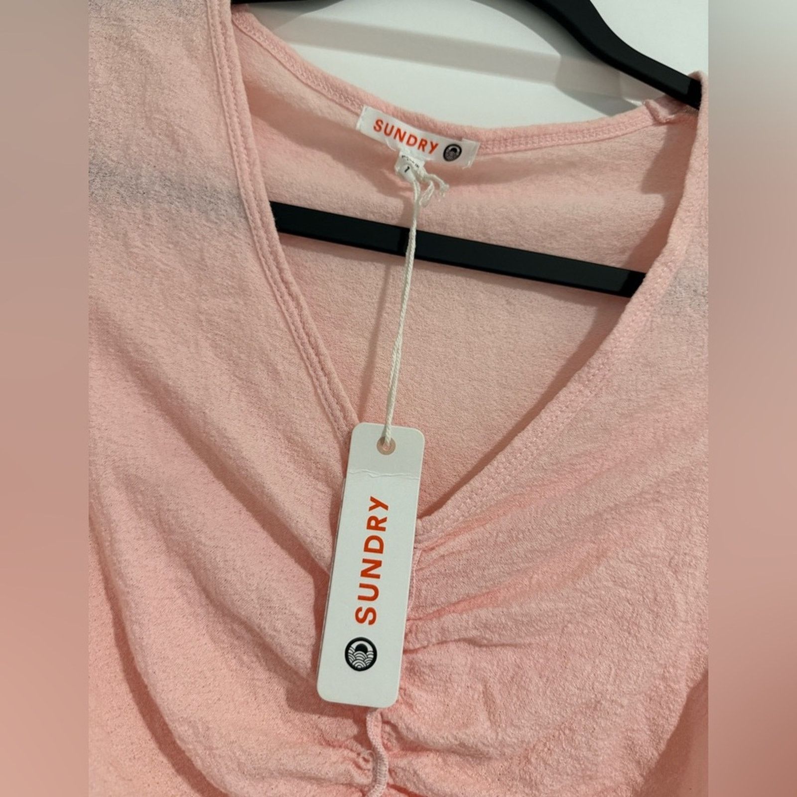 Anthropologie New Sundry Ruched front short sleeve tee - Small (1) - $98 Size S / US 4 / IT 40 - 3 Thumbnail