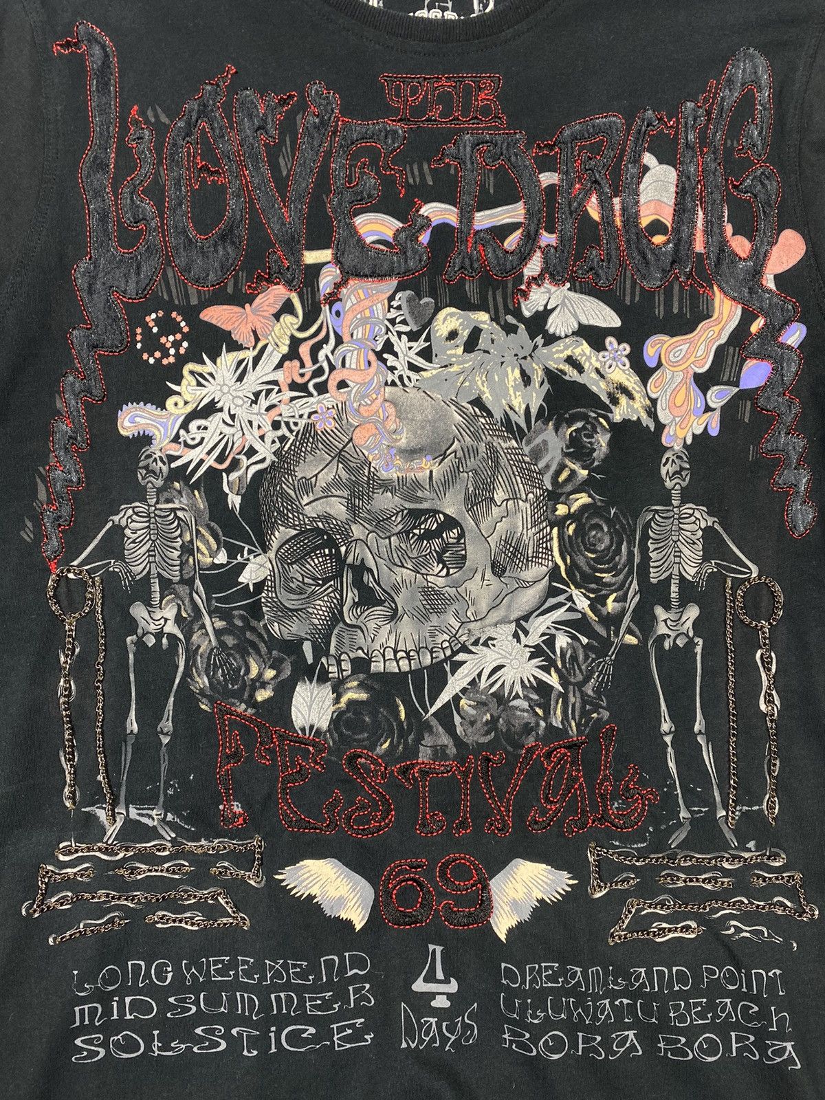 Ringspun Ringspun Skulls Affliction Style Avant Garde Tee Size US L / EU 52-54 / 3 - 7 Thumbnail