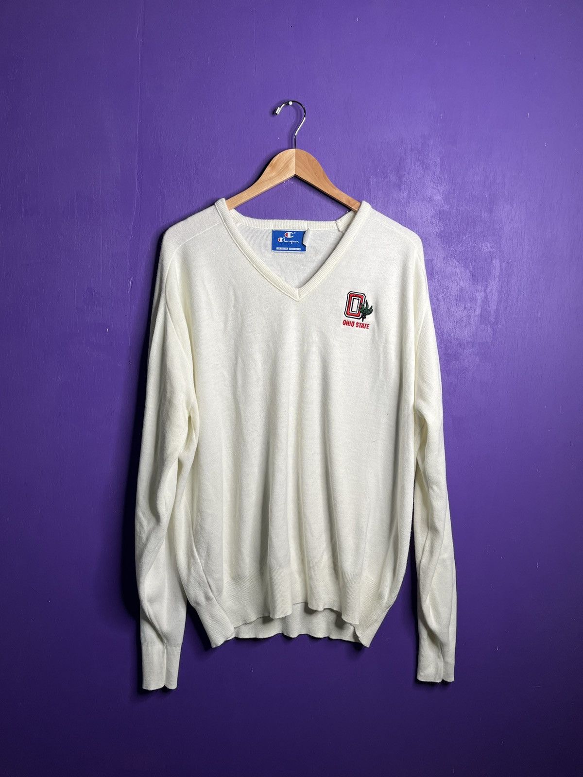 トップス champion 90s ohio sweat トップス champion 90s ohio sweat Vintage 90s Distressed Ohio