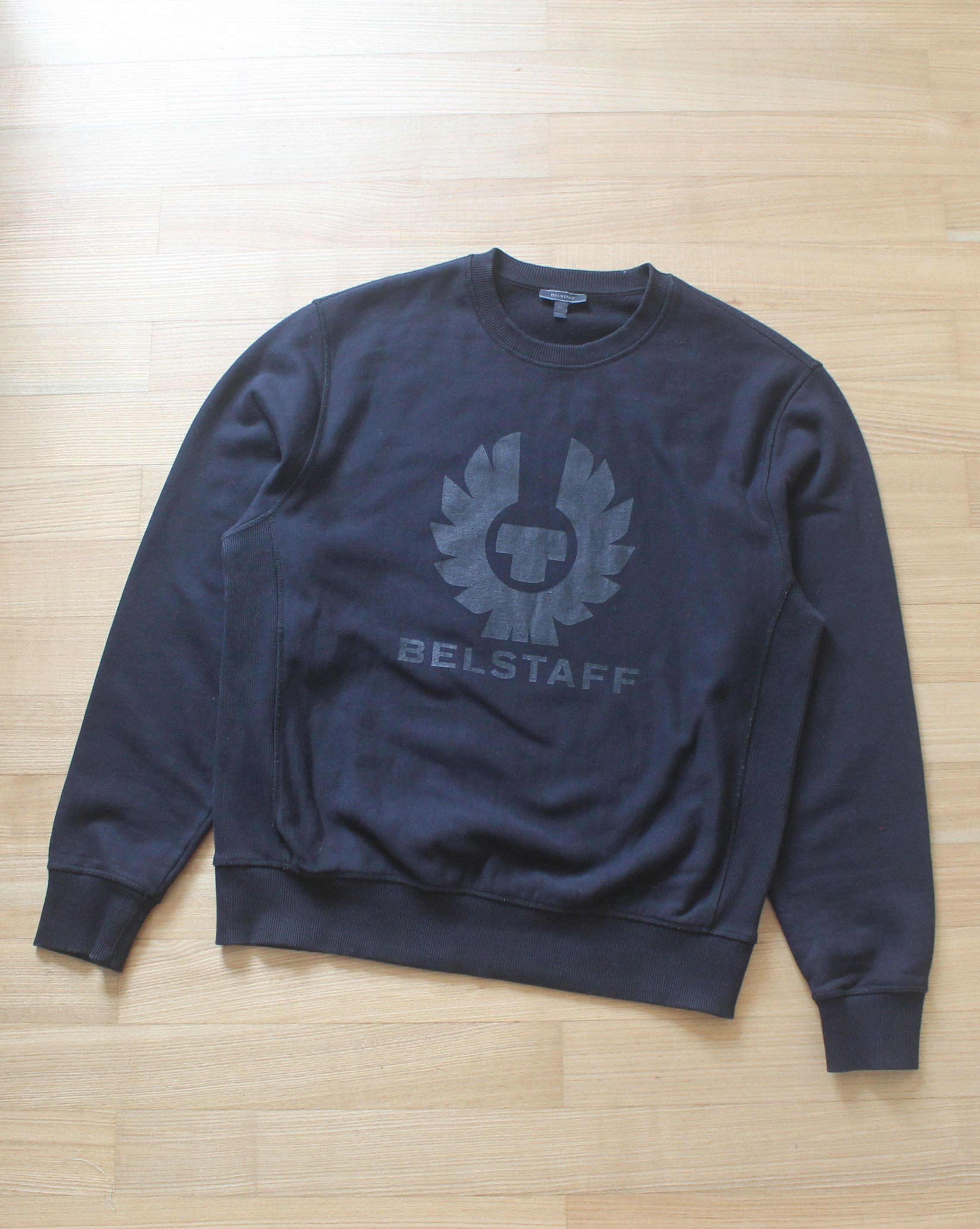 Belstaff Belstaff Big Logo Crewneck Sweatshirts Size US XL / EU 56 / 4 - 4 Thumbnail