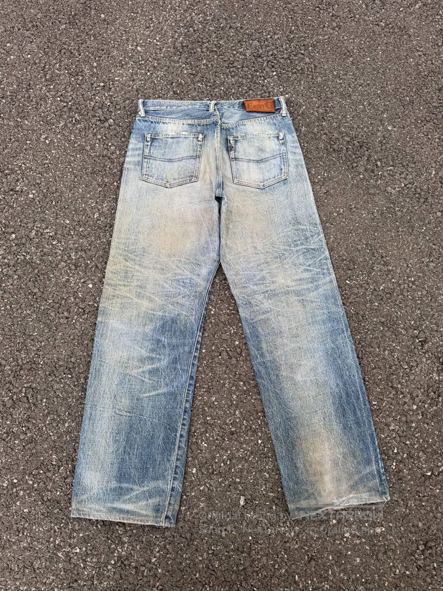 Vintage Vintage EIGHTG 00s Washed Blue Jeans. Size US 34 / EU 50 - 7 Thumbnail