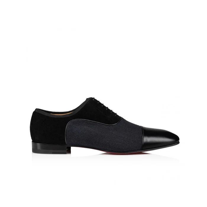Christian Louboutin o1s1wg110125 Canyon Shoes in Black Size US 7 / EU 40 - 2 Thumbnail
