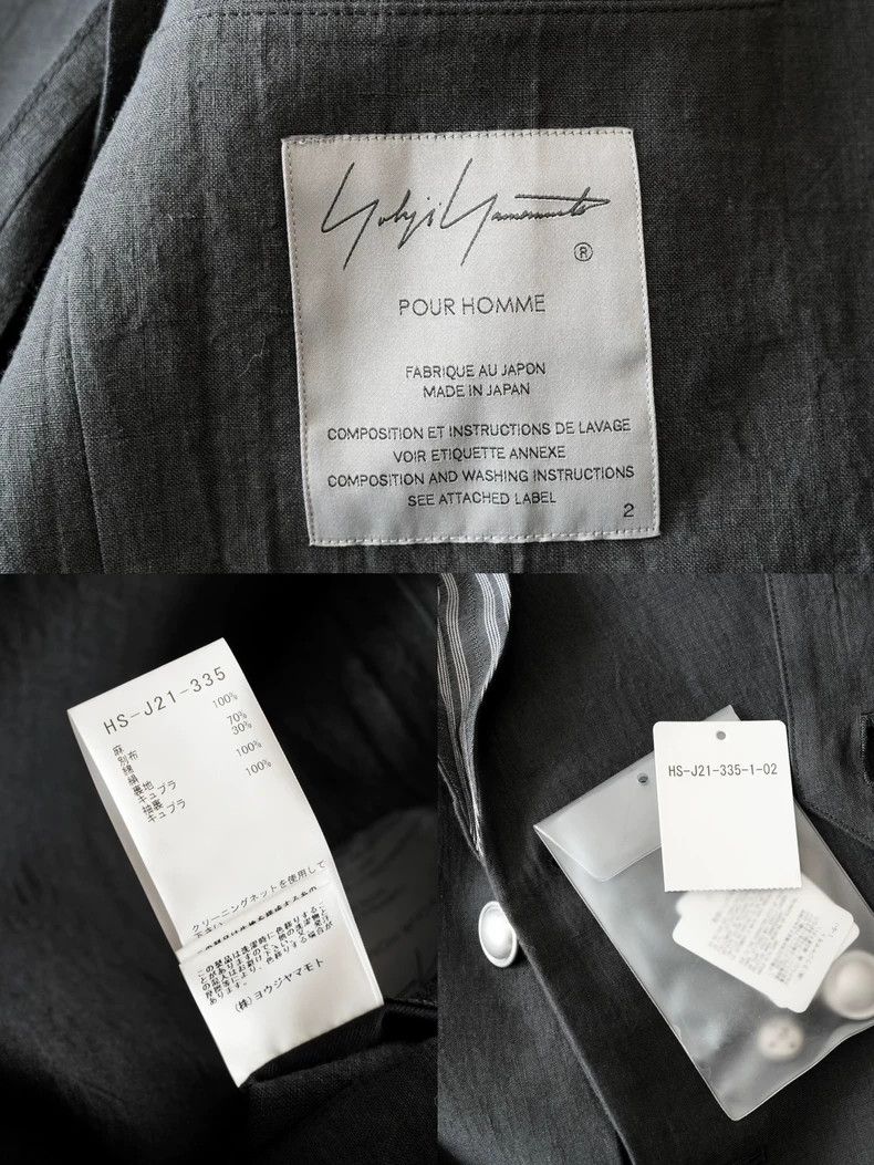 Yohji Yamamoto Yohji Yamamoto24SS Ringing Silver Linen Jacket 2503-Nextarr Size US M / EU 48-50 / 2 - 9 Thumbnail