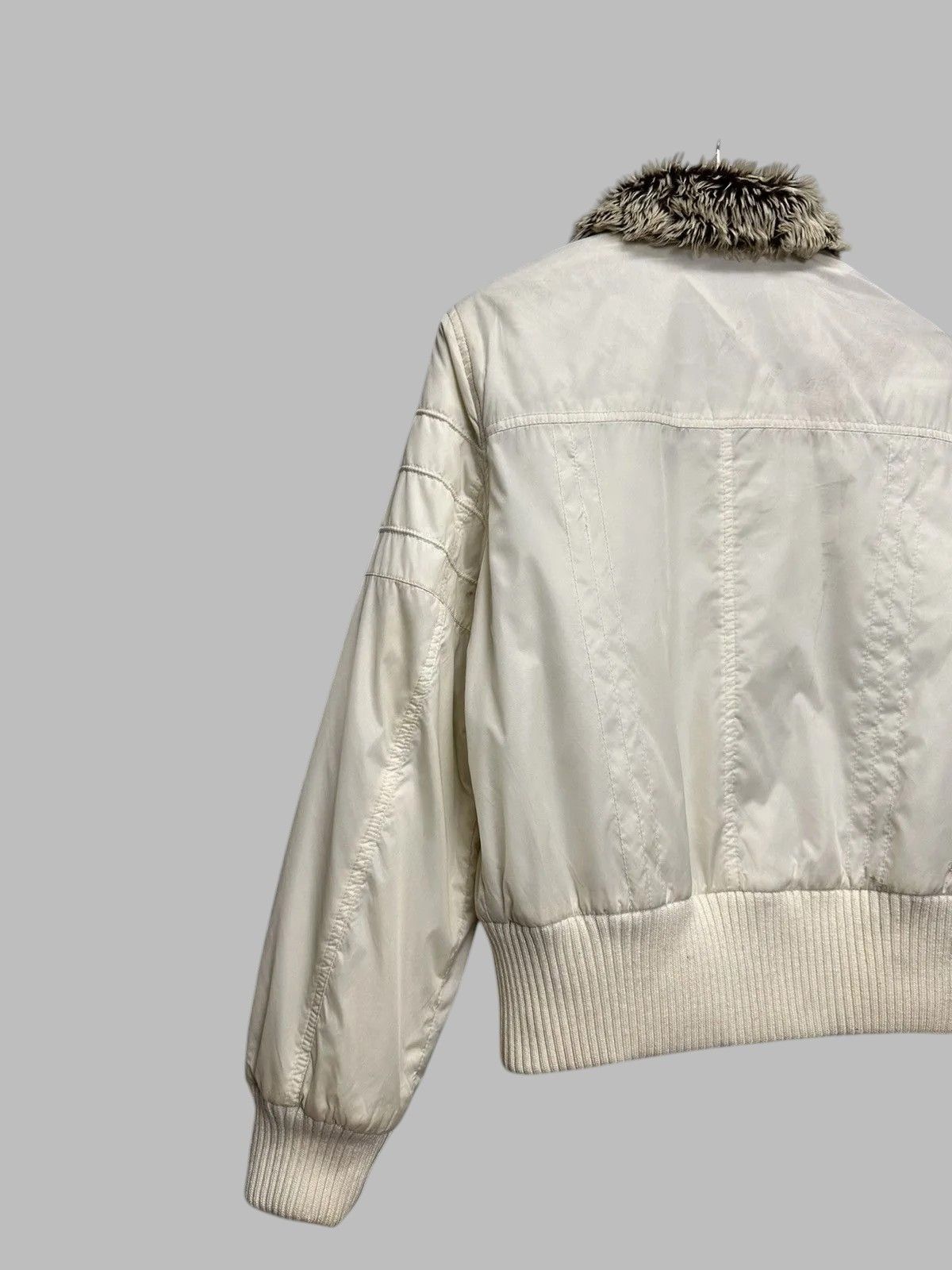 Hysteric Glamour Vintage White Jacket Fur Hood Y2K Utility Cropped Style Size M / US 6-8 / IT 42-44 - 10 Thumbnail