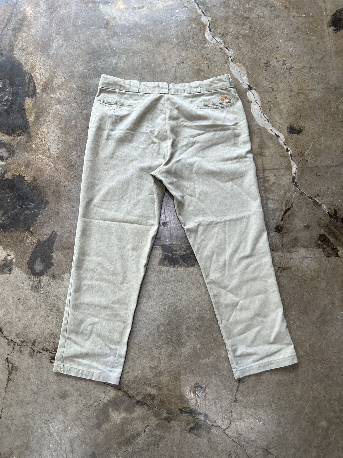 Dickies × Vintage Vintage Dickies Original 874 Pants Khaki Sz. 42x32 Size US 42 / EU 58 - 4 Thumbnail