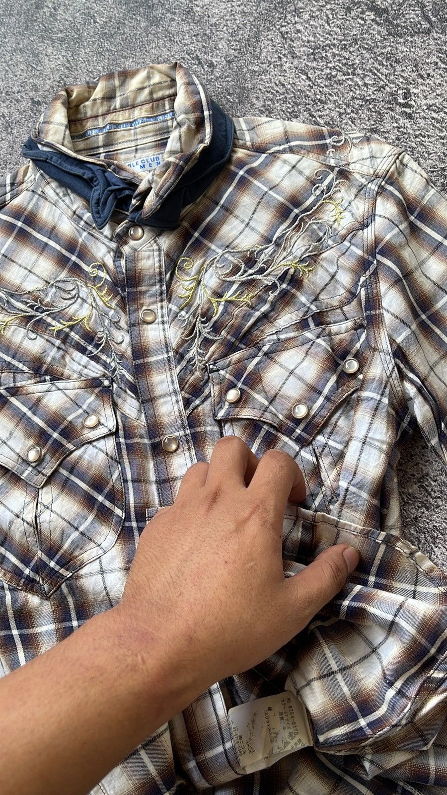 Japanese Brand Nicole club for men tribal poem shirt Size US M / EU 48-50 / 2 - 6 Thumbnail