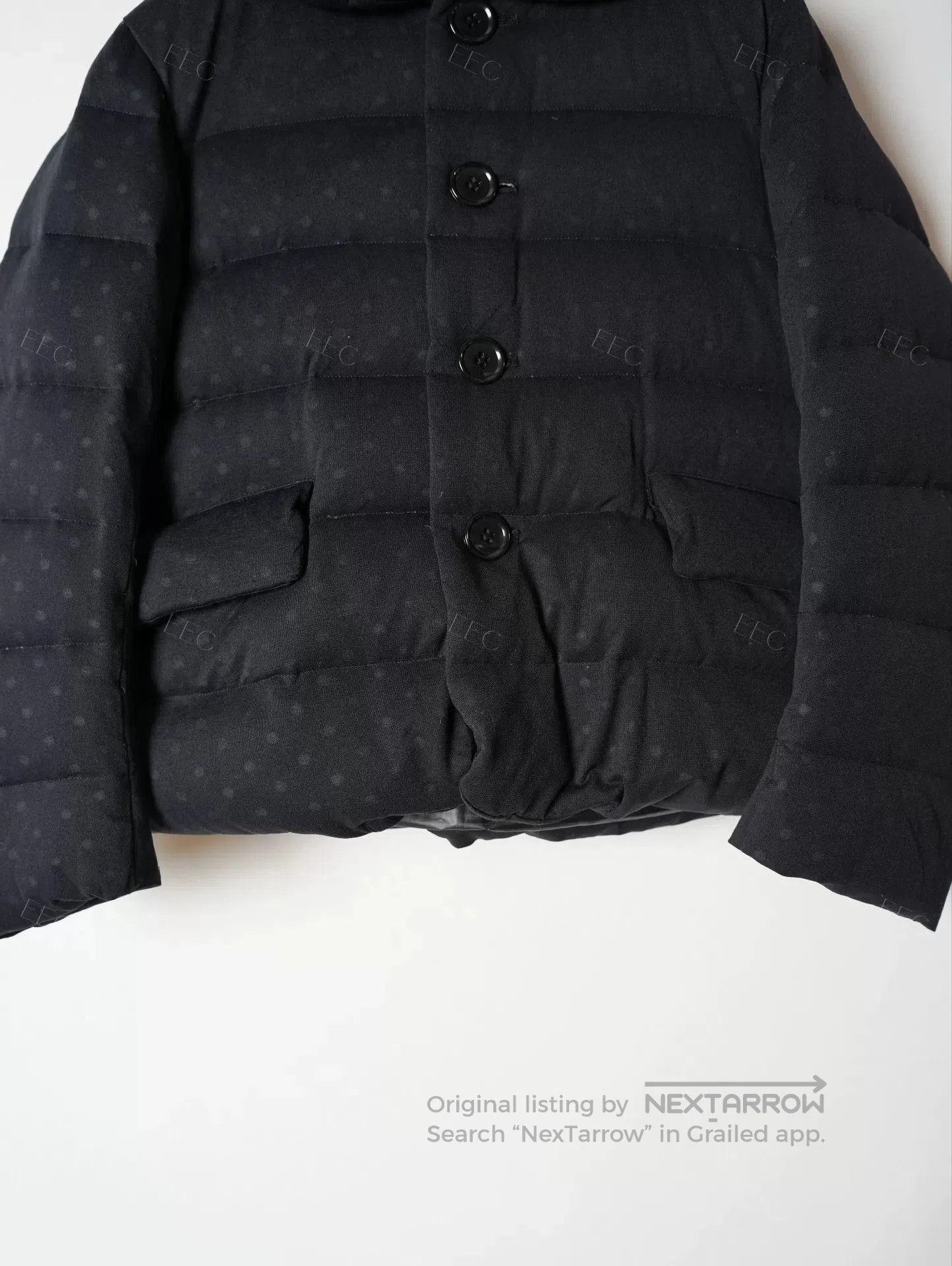 Tricot Comme des Garcons COMME des GARÇONS Black Polka Dot Puffer Jacket. Size S / US 4 / IT 40 - 8 Thumbnail