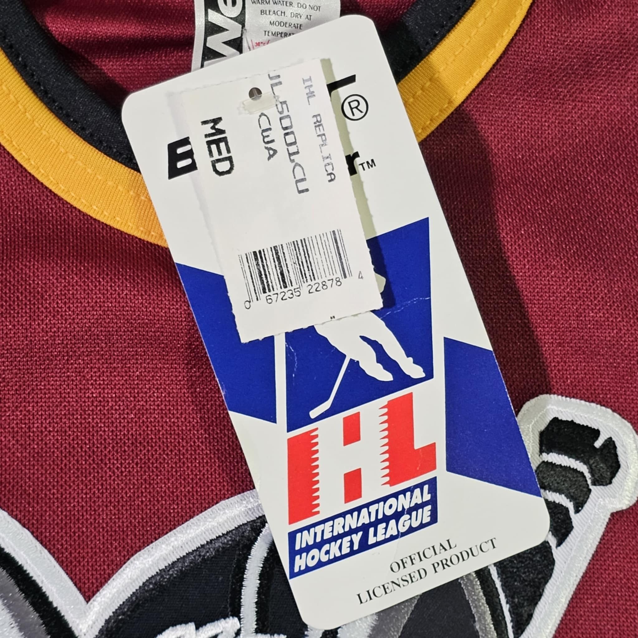 Vintage Chicago Wolves Vintage 90s IHL Bauer Hockey Jersey Size US M / EU 48-50 / 2 - 4 Thumbnail