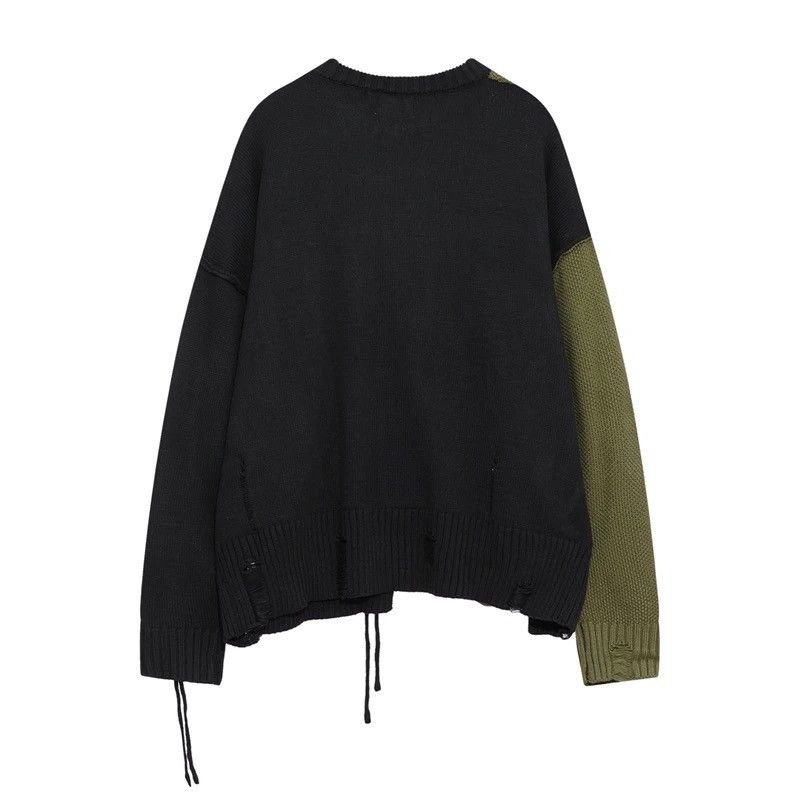 Japanese Brand × Vintage Retro punk grunge distressed patchwork knitwear sweater y2k Size US L / EU 52-54 / 3 - 8 Thumbnail
