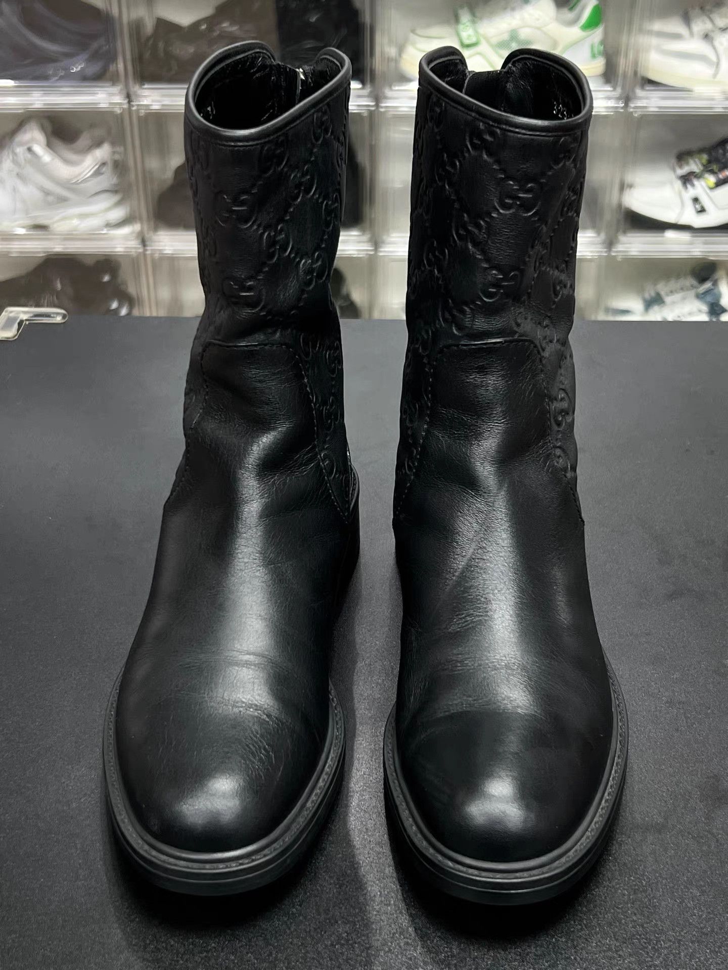 Gucci GUCCI Leather Jacquard Ankle Boots K15 Size US 6 / IT 36 - 2 Thumbnail
