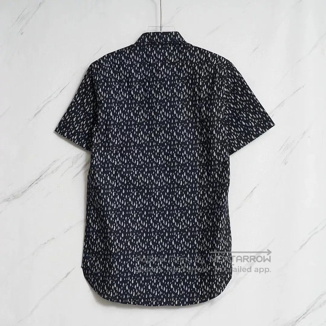 Saint Laurent Paris Saint Laurent Blue Teardrop Short-Sleeve Shirt. Size US XXS / EU 40 - 4 Thumbnail