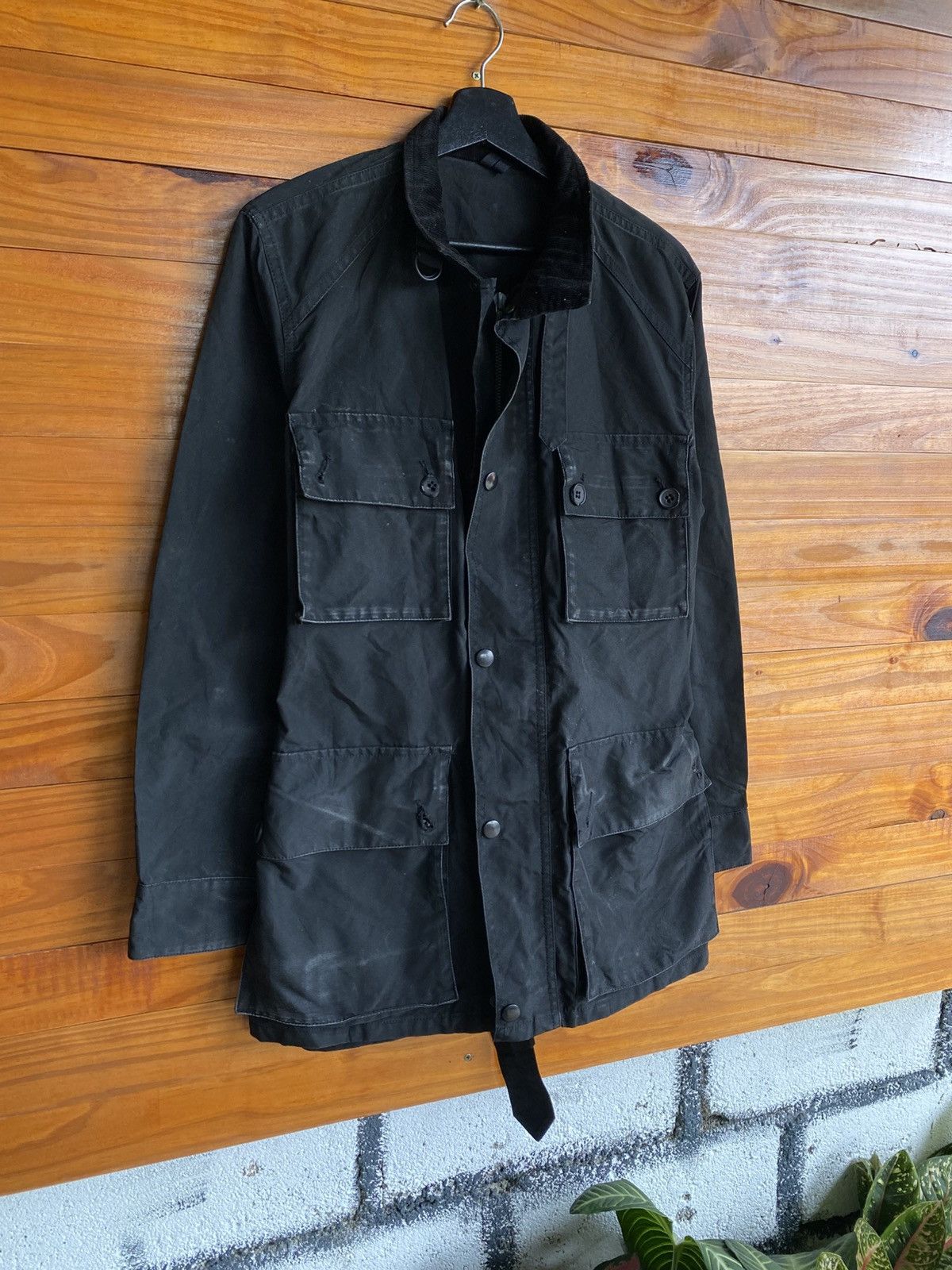 Margaret Howell Margaret Howell MEN Black Field Jacket Military Workwear Size US S / EU 44-46 / 1 - 5 Thumbnail