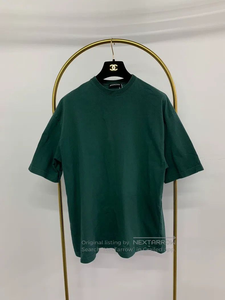 Balenciaga Balenciaga Blue Back Letter Logo Short Sleeve T-Shirt Size US XS / EU 42 / 0 - 1 Thumbnail